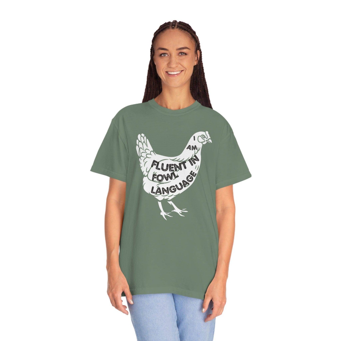 Chicken Shirt Chicken Tee Chicken Owner Gift -Fluent in Fowl Language Gift For Chicken Lover gift - Giftsmojo