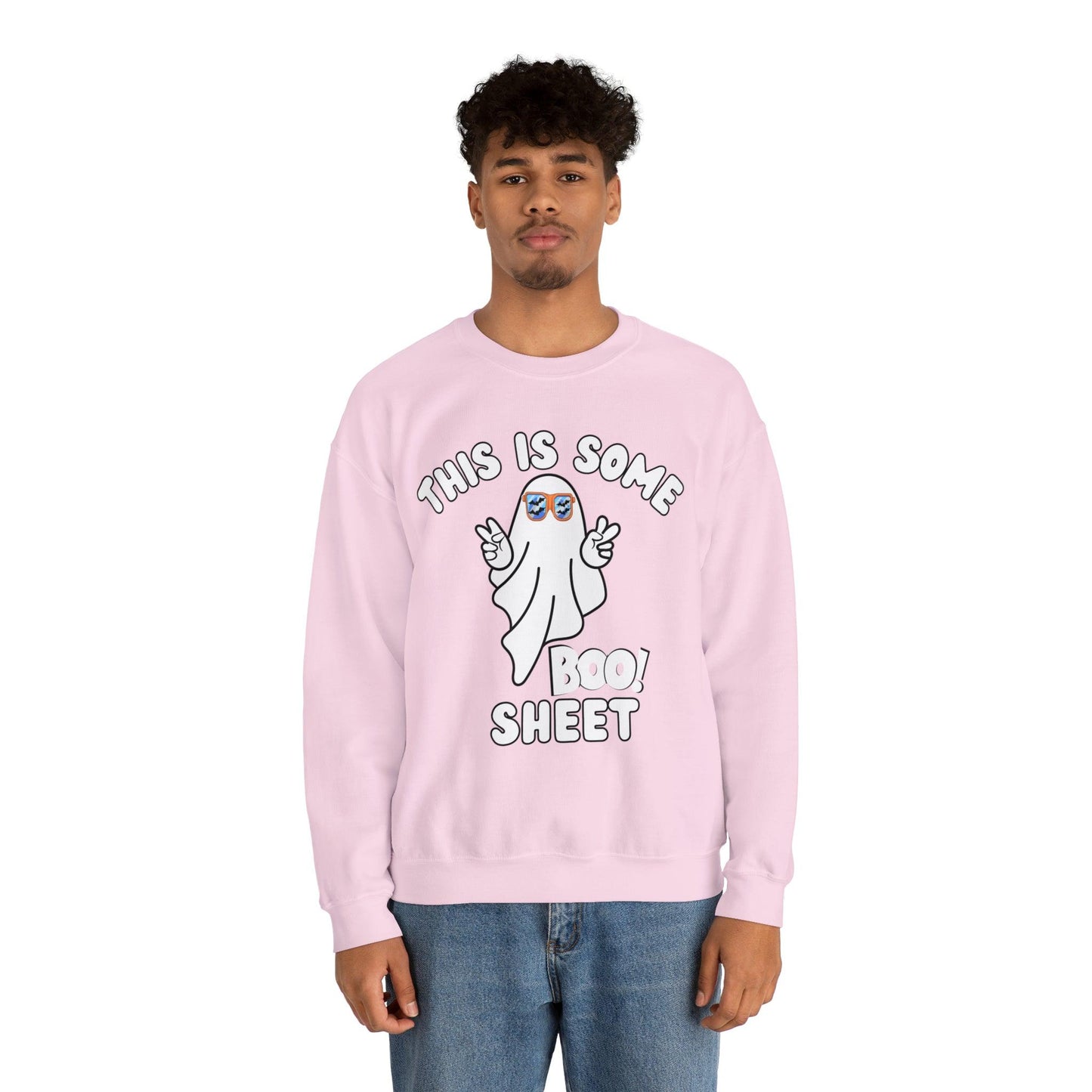 This Is Some Boo Sheet Ghost Sweatshirt Cute Ghost Sweatshirt Boo Ghost Sweatshirt Gift Shirt Funny Halloween Shirt Spooky Season Shirt