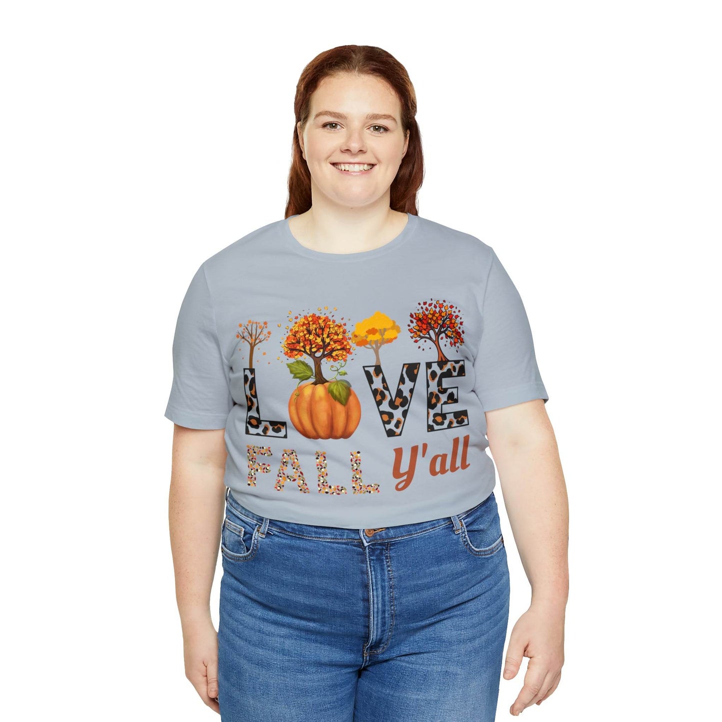Leopard Print Love Fall Y'all, Fall shirt, Fall lover gift - Giftsmojo