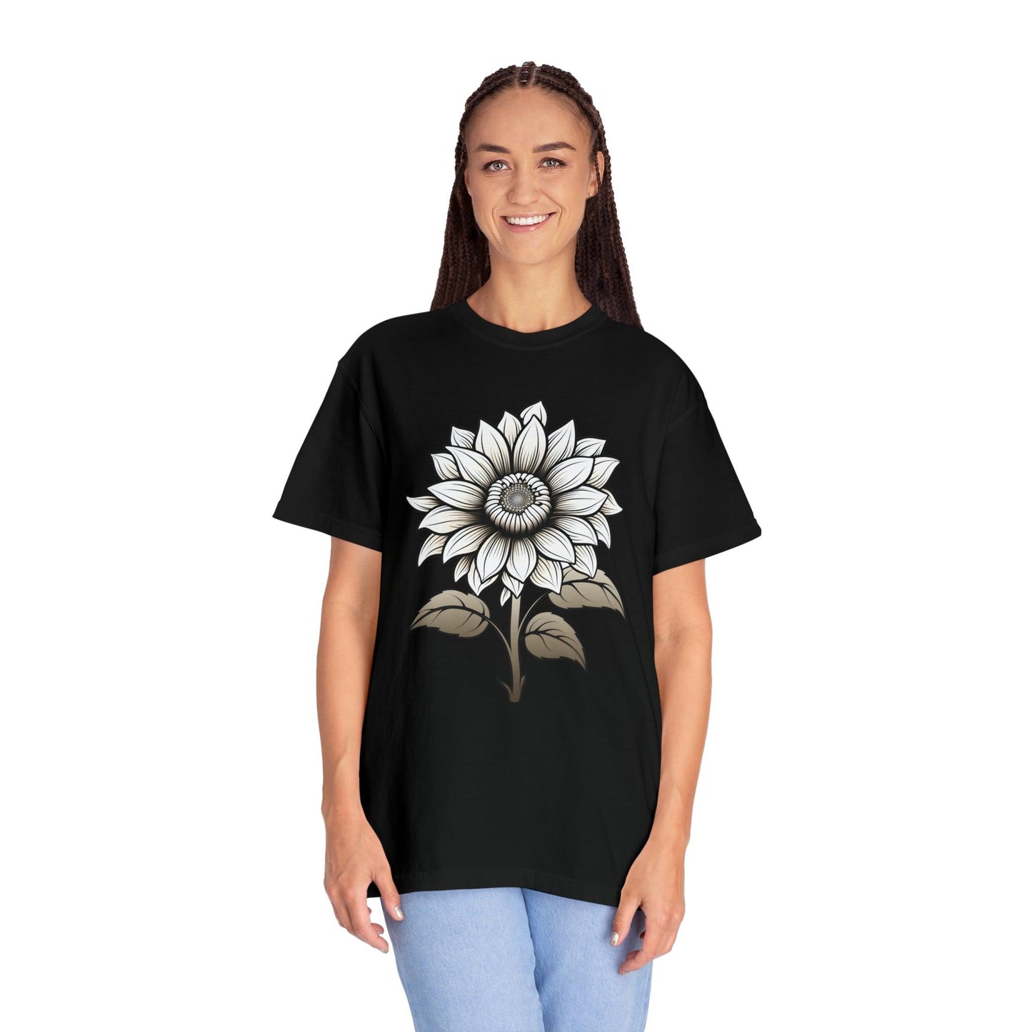 Sunflower Shirt Vintage Flower Shirt Aesthetic, Floral Graphic Tee Floral Shirt Flower T-shirt, Wild Flower Shirt Gift For Her