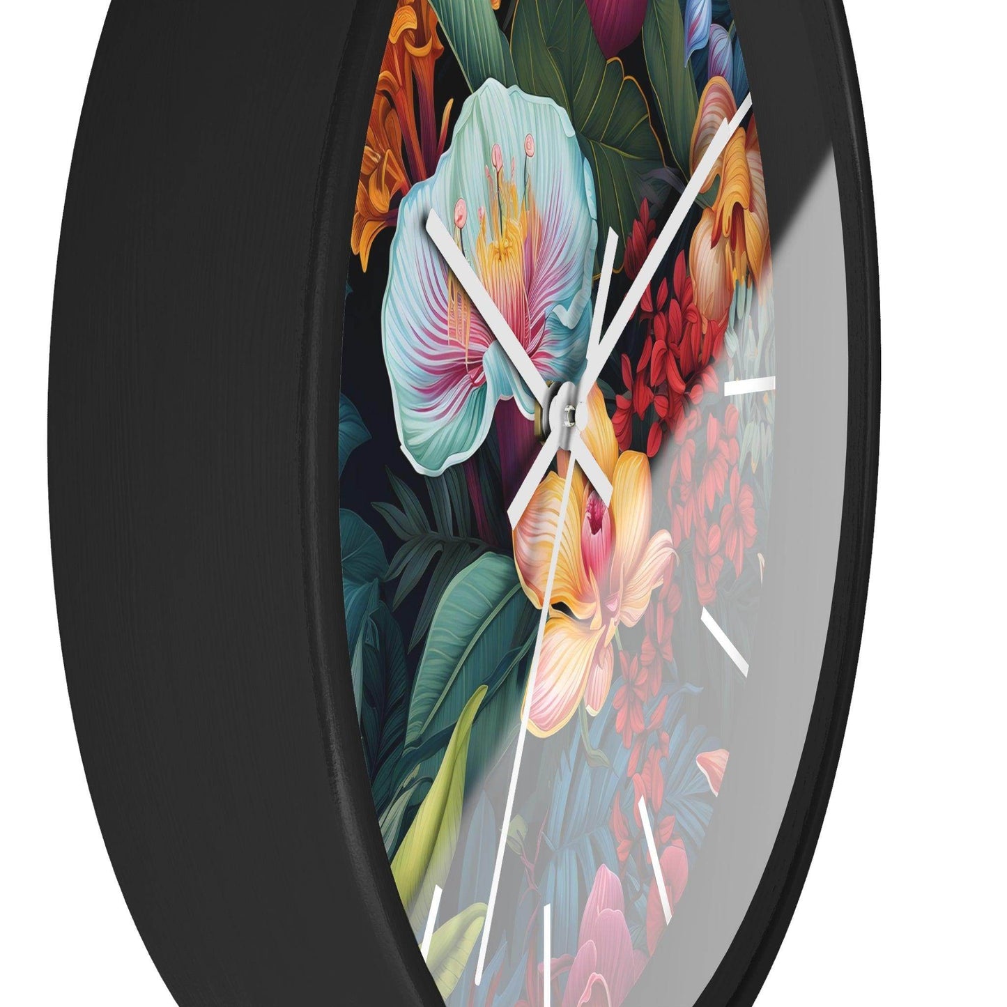 Wild Flower Wall Clock Flower Wall Clocks Home Clock Spring Clock Floral Clock Home Decor - Giftsmojo