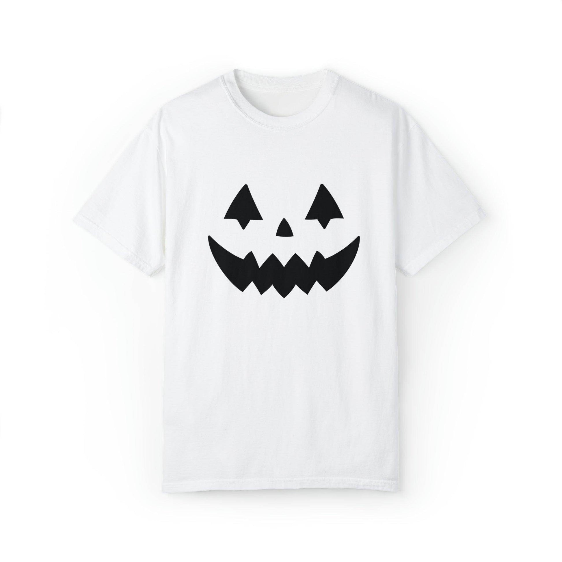 Cute Pumpkin Face Shirt Retro Halloween Tshirt, Vintage Shirt Halloween Shirt Pumpkin Face Halloween Costume Comfort Colors - Giftsmojo
