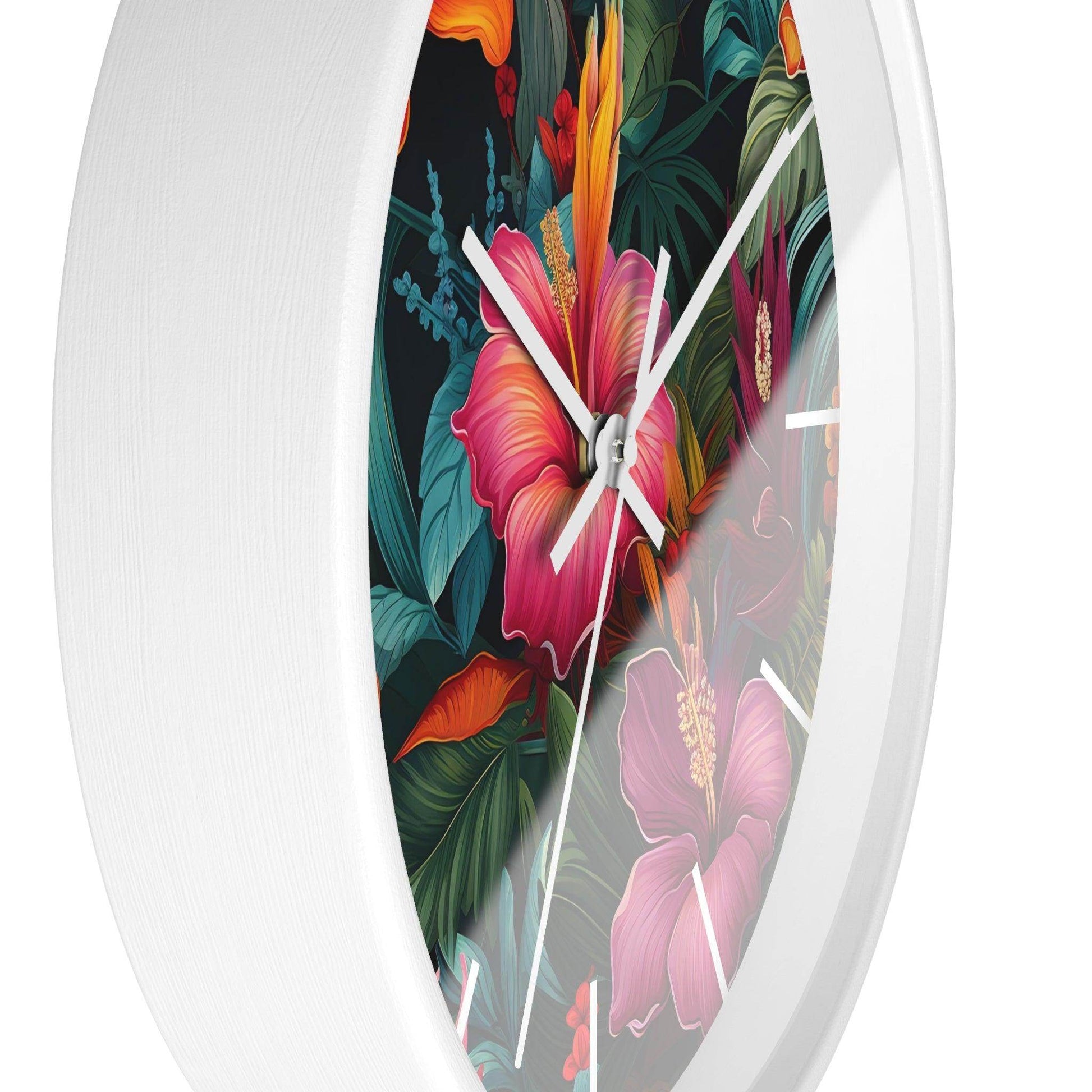 Wild Flower Wall Clock Flower Wall Clocks Home Clock Spring Clock Floral Clock Home Decor - Giftsmojo