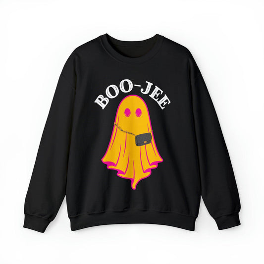 Boo-Jee Sweatshirt, Boo Halloween Sweatshirt, Spooky Ghost Sweatshirt, Boo Jee Shirt, Halloween Ghost Sweatshirt, Halloween Boo Shirt - Giftsmojo