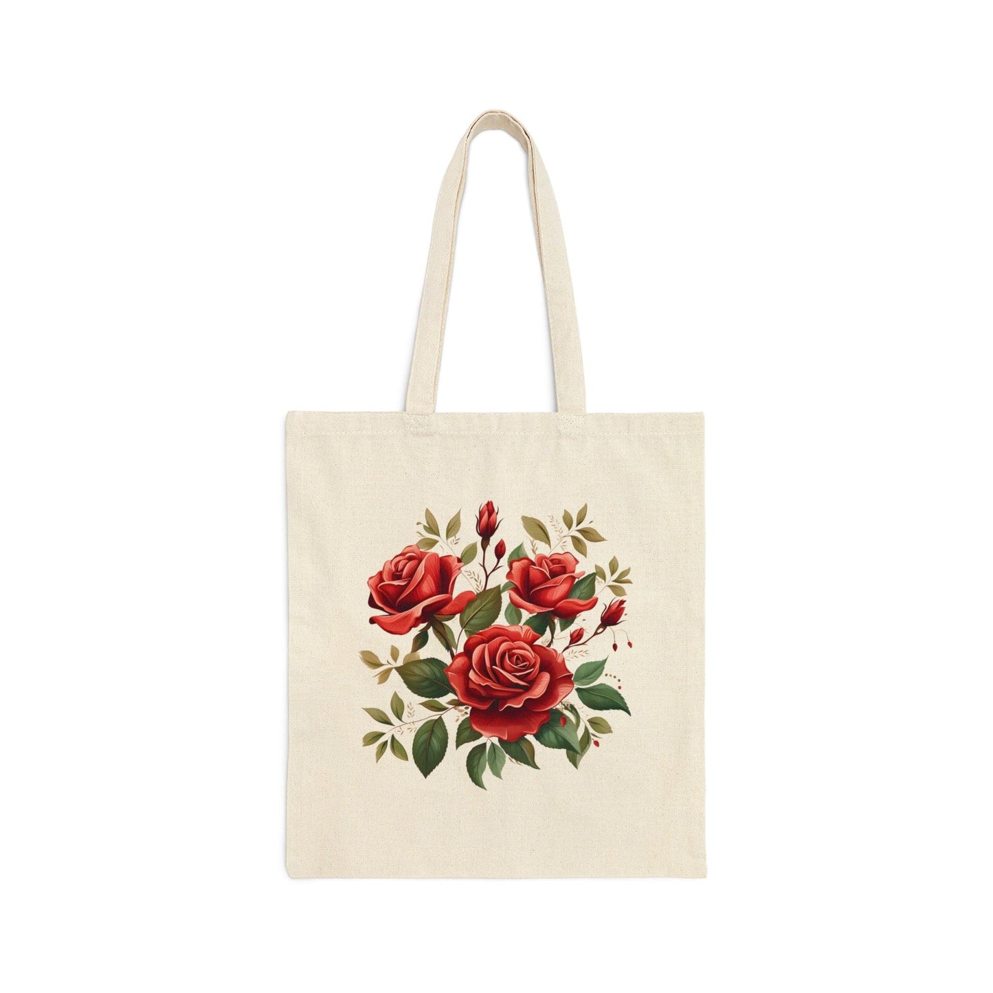 Christmas Bag Floral Tote Bag Christmas Flower Totes Canvas Tote Bag Shopping Bag Gift For Women Totes Birthday Gift Bag Bridal Gift Tote Bag - Giftsmojo