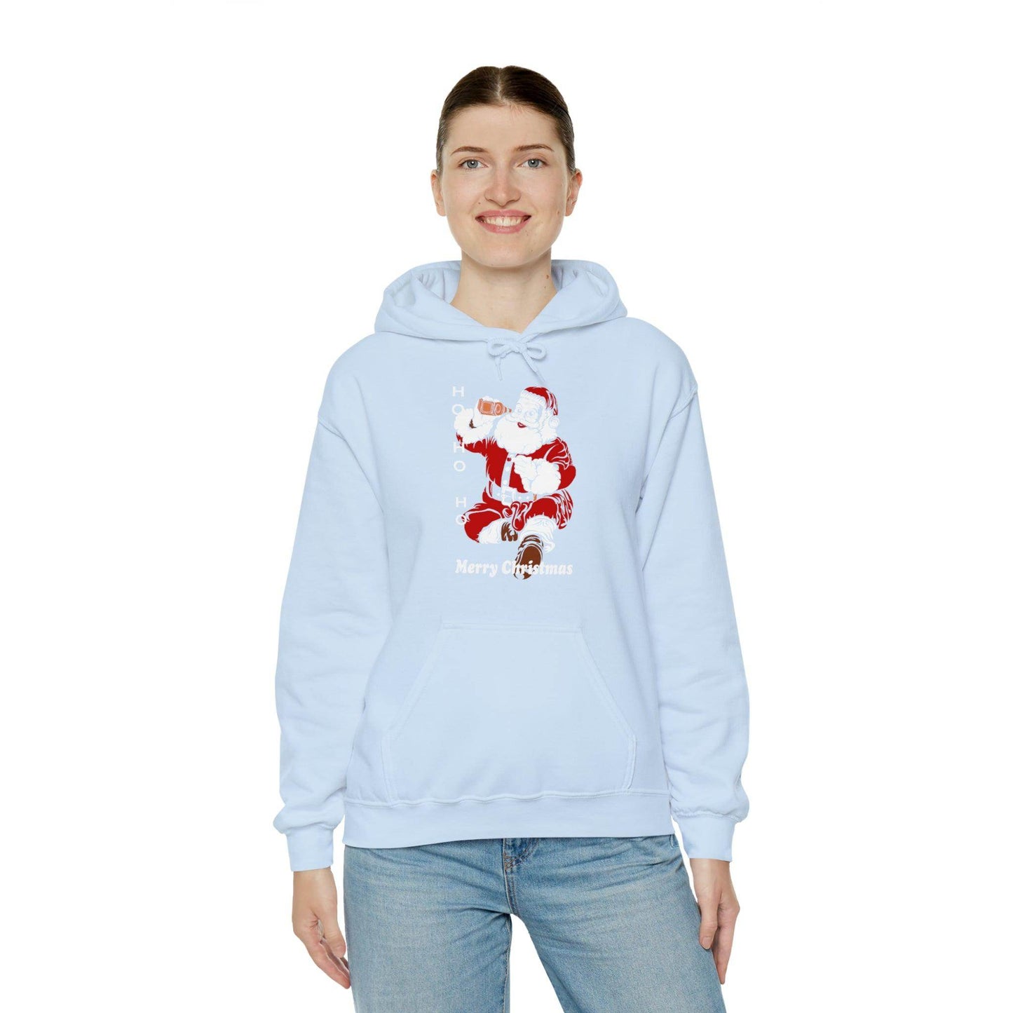 Ho HO Ho Merry Christmas Unisex Heavy Blend Hooded Sweatshirt Christmas Shirt Hoodie - Giftsmojo
