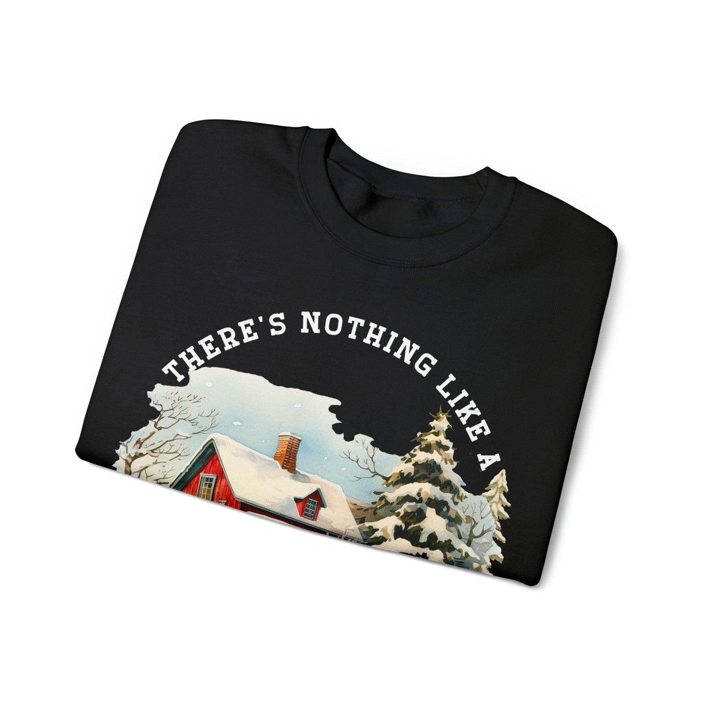 There's Nothing Like A Small Town Christmas Sweatshirt Christmas on The Farm Sweatshirt Mooey Christmas Farm Sweatshirt Christmas Sweater Trendy Christmas Shirt Farmers - Giftsmojo