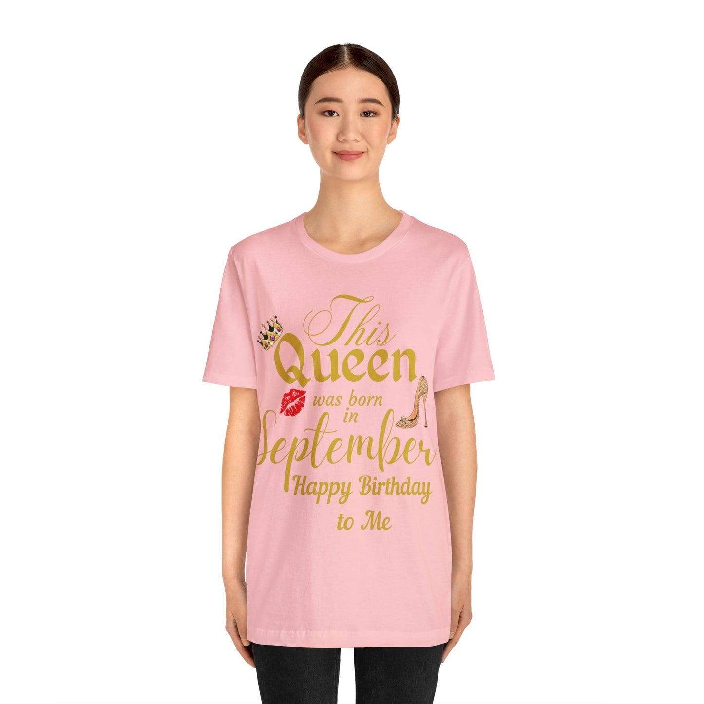 Birthday Queen Shirt, Gift for Birthday, This Queen was born in September Shirt, Funny Queen Shirt, Funny Birthday Shirt, Birthday Gift