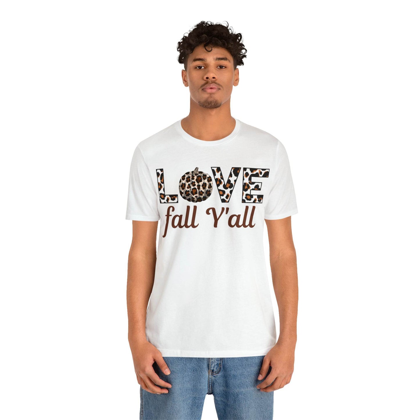 Leopard Print Love Fall Y'all Love Fall shirt Fall lover gift - Giftsmojo