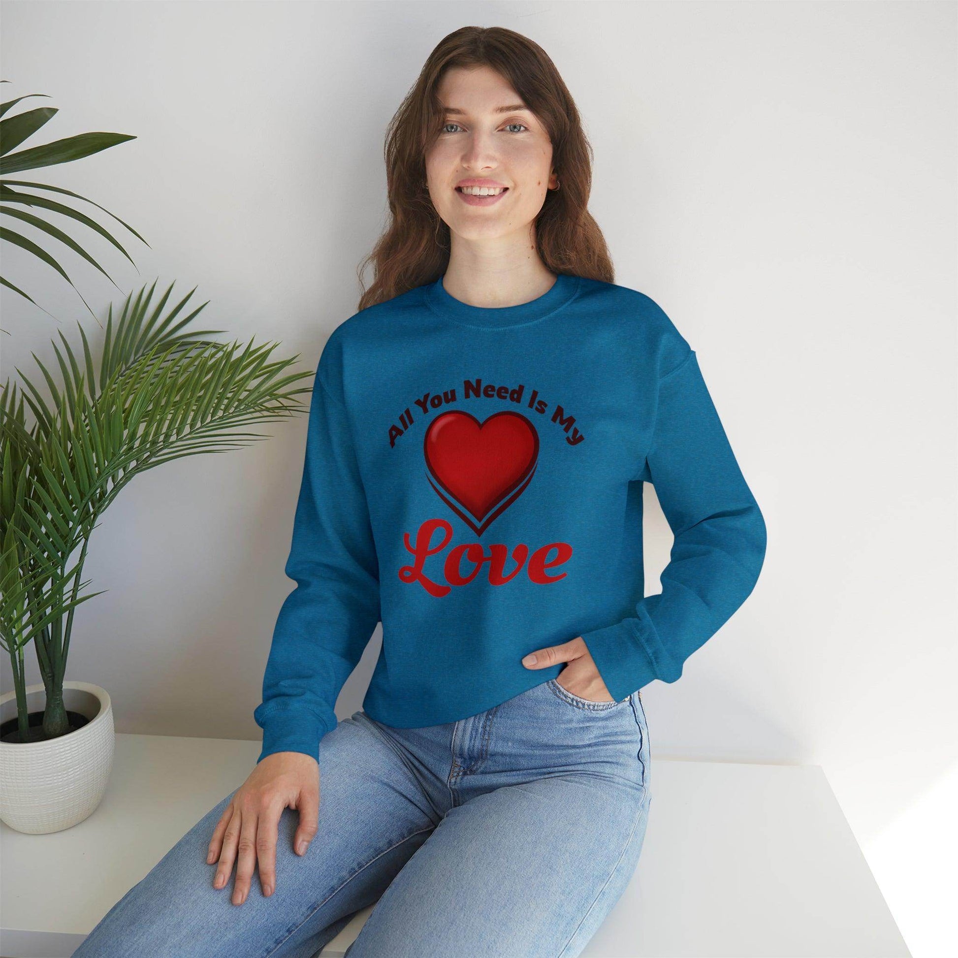 All you need is My Love Tee Hooded Sweatshirt - Giftsmojo