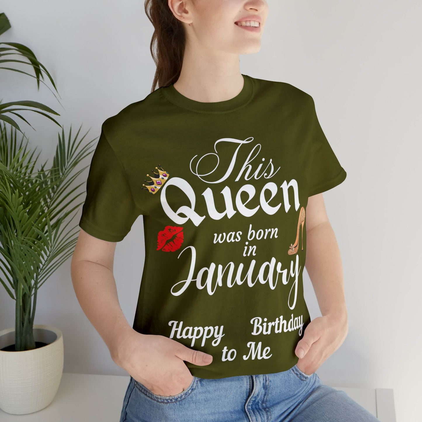 Birthday Queen Shirt, Gift for Birthday, This Queen was born in January Shirt, Funny Queen Shirt, Funny Birthday Shirt, Birthday Gift - Giftsmojo