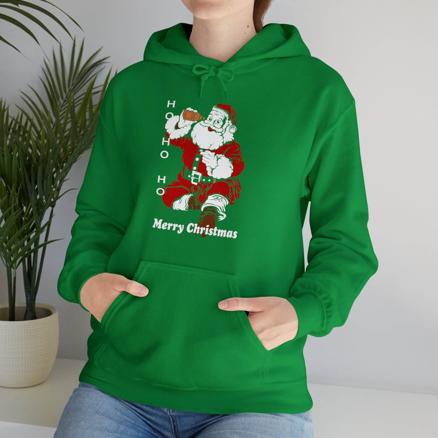 Ho HO Ho Merry Christmas Unisex Heavy Blend Hooded Sweatshirt Christmas Shirt Hoodie - Giftsmojo
