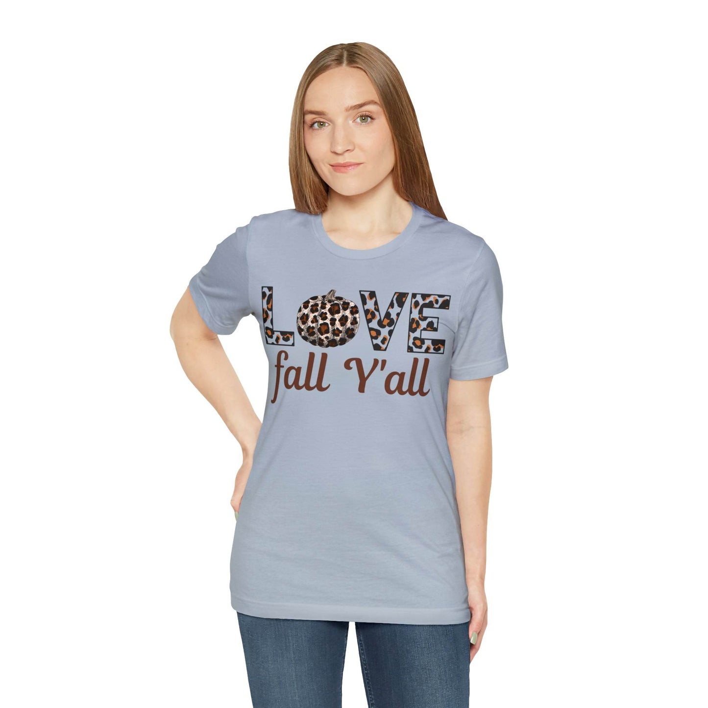 Leopard Print Love Fall Y'all Love Fall shirt Fall lover gift - Giftsmojo