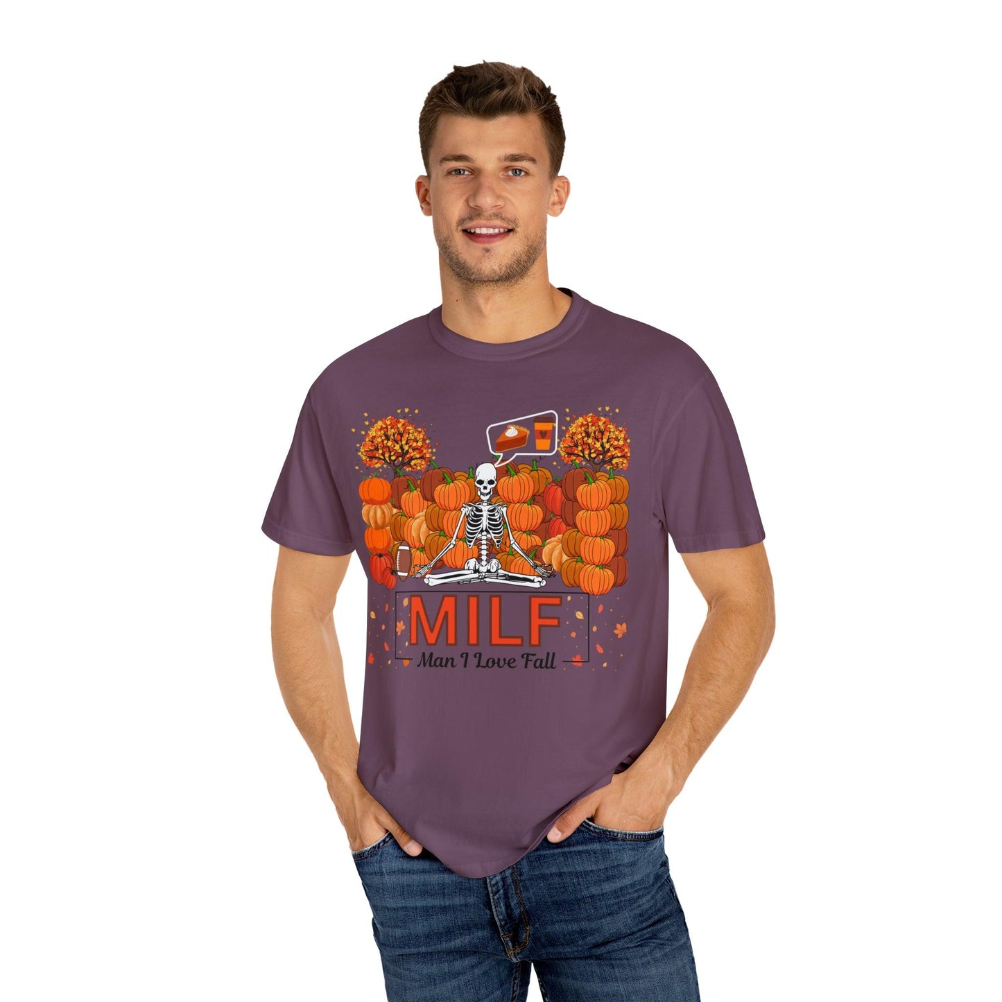 MILF Man I love Fall Gift for Fall Funny Fall Shirts Gift Pumpkin Comfort Colors Shirt