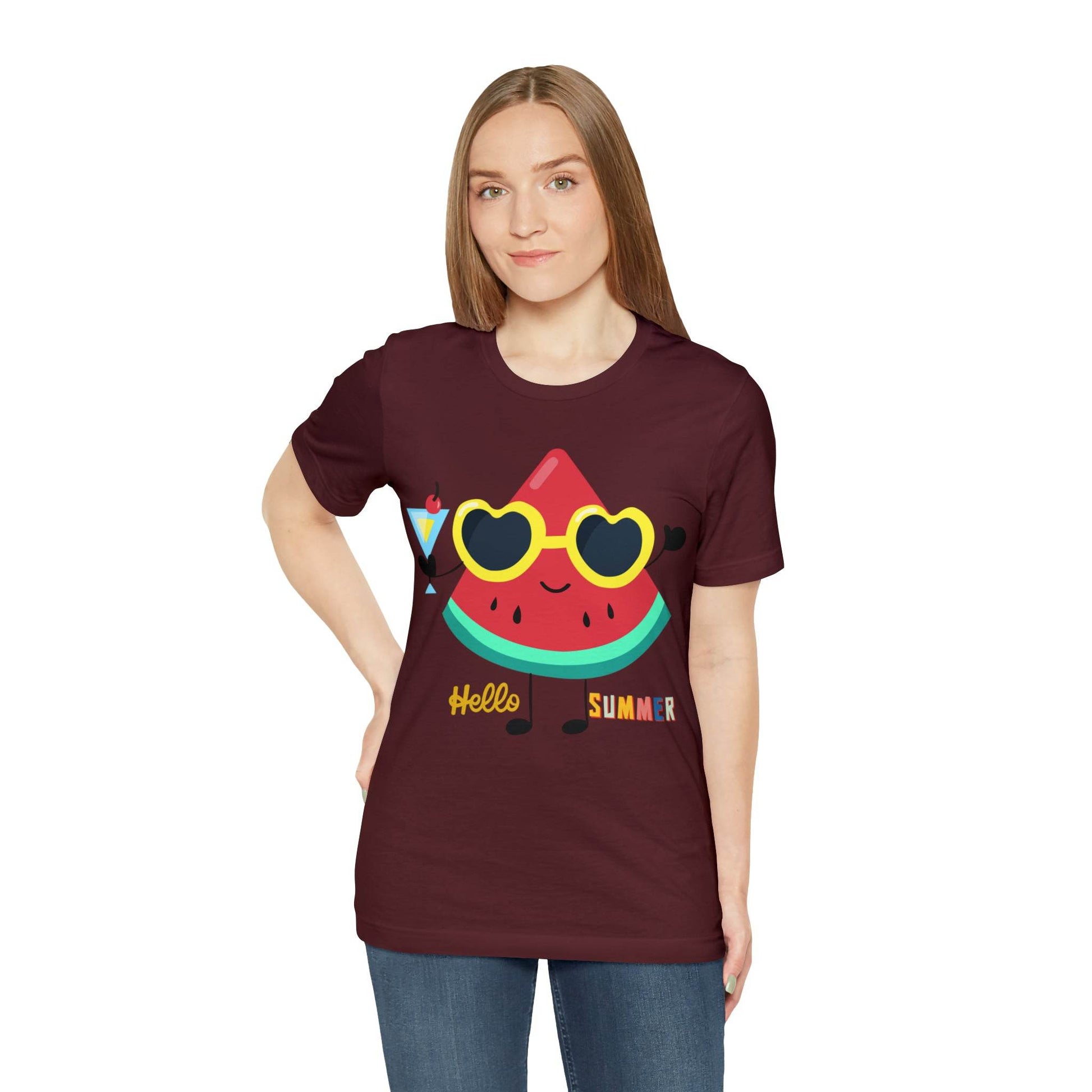 Funny Hello Summer Shirt, Water Mellon shirt, Summer shirts for women and men - Giftsmojo