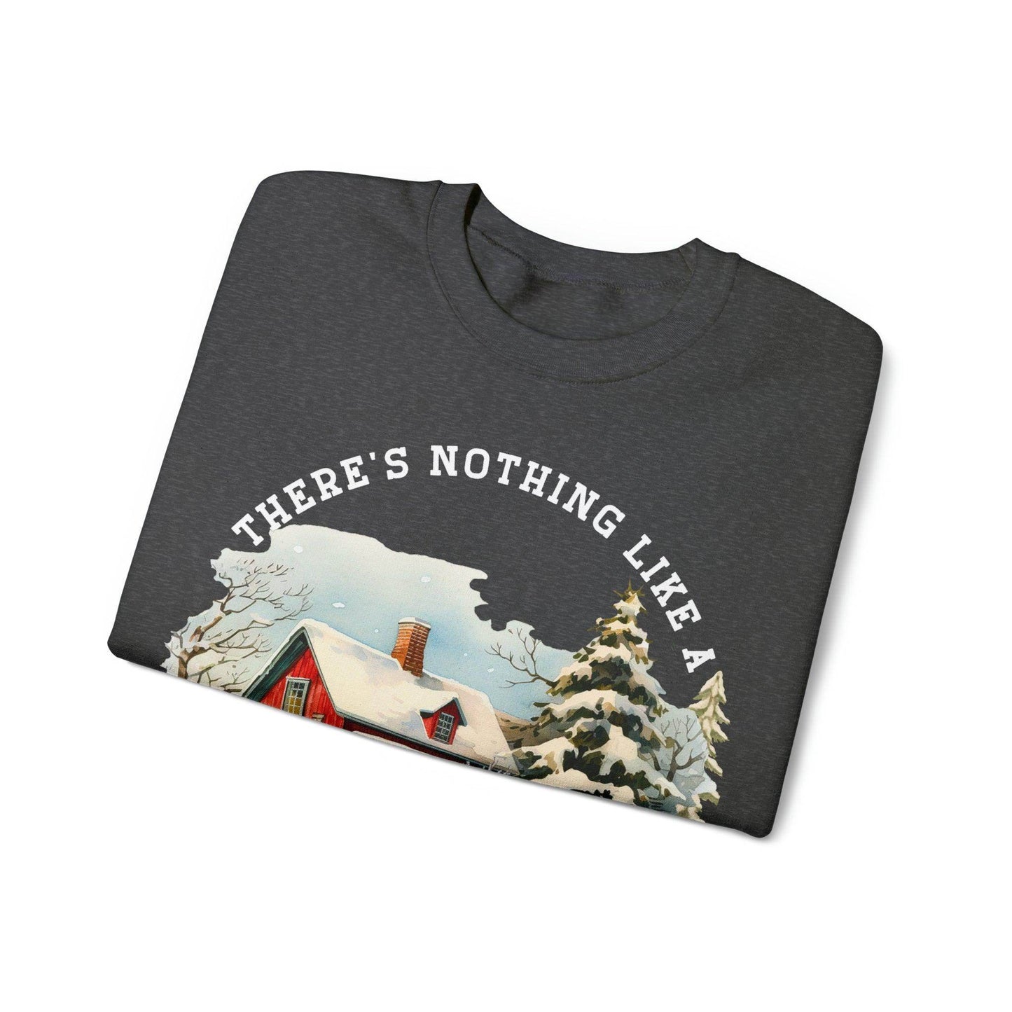 There's Nothing Like A Small Town Christmas Sweatshirt Christmas on The Farm Sweatshirt Mooey Christmas Farm Sweatshirt Christmas Sweater Trendy Christmas Shirt Farmers - Giftsmojo