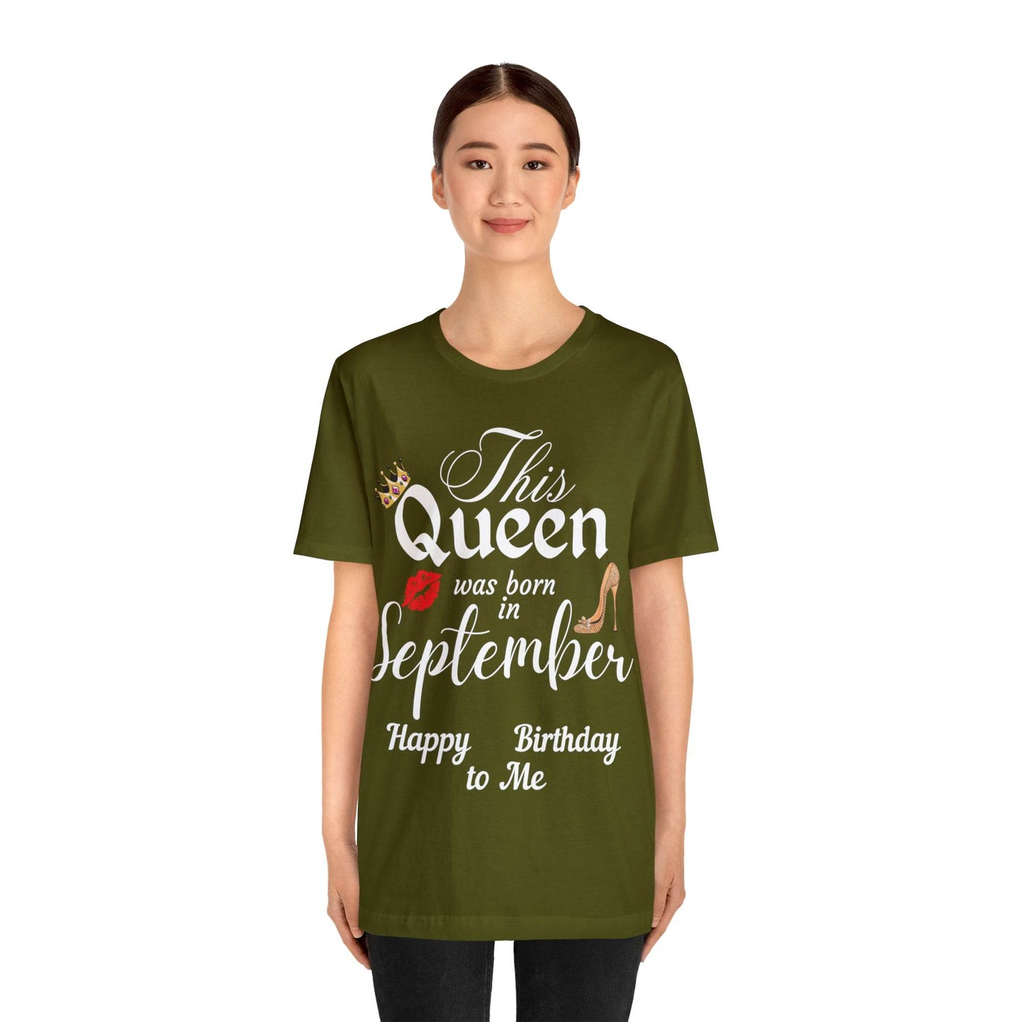 Birthday Queen Shirt, Gift for Birthday, This Queen was born in September Shirt, Funny Queen Shirt, Funny Birthday Shirt, Birthday Gift - Giftsmojo