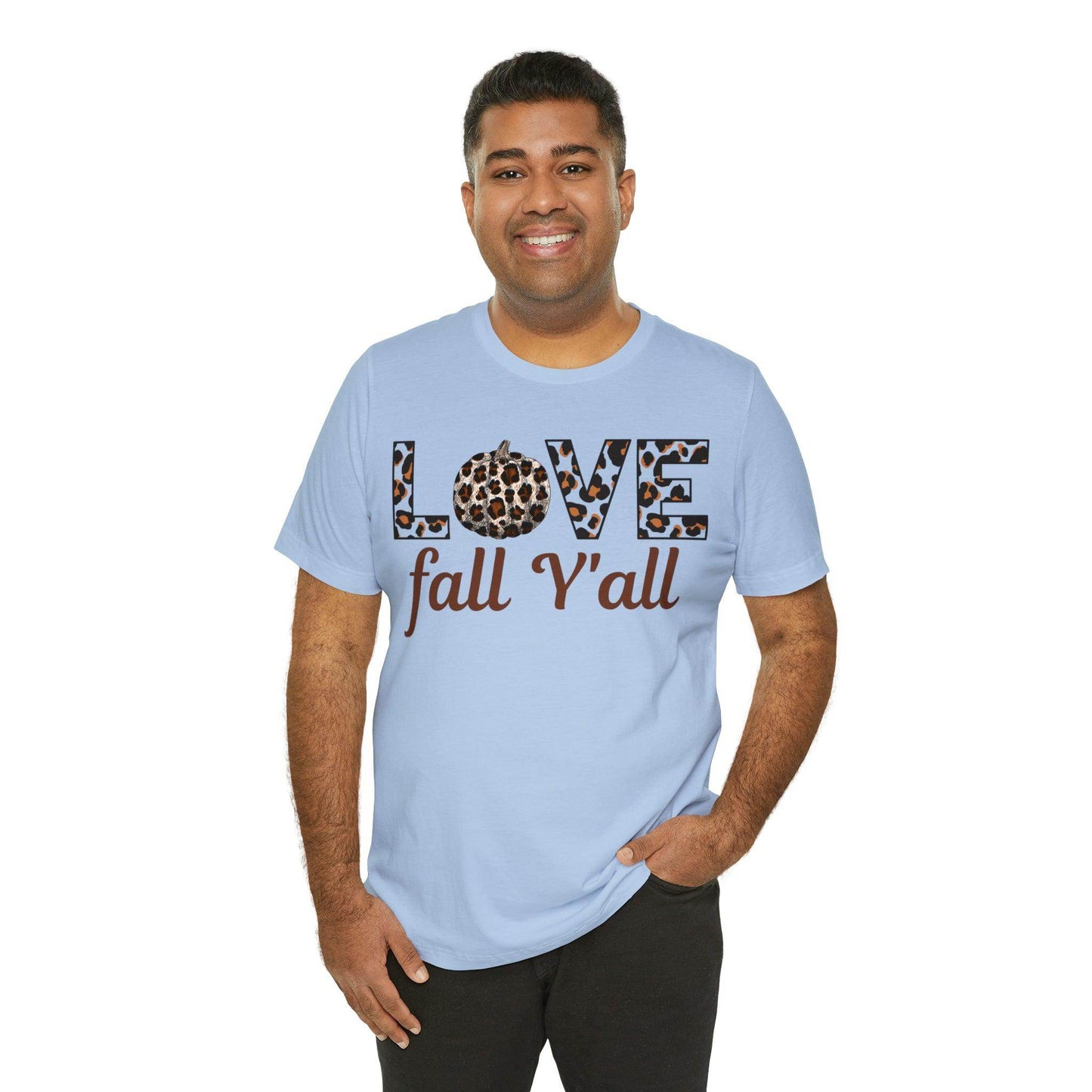 Leopard Print Love Fall Y'all Love Fall shirt Fall lover gift - Giftsmojo