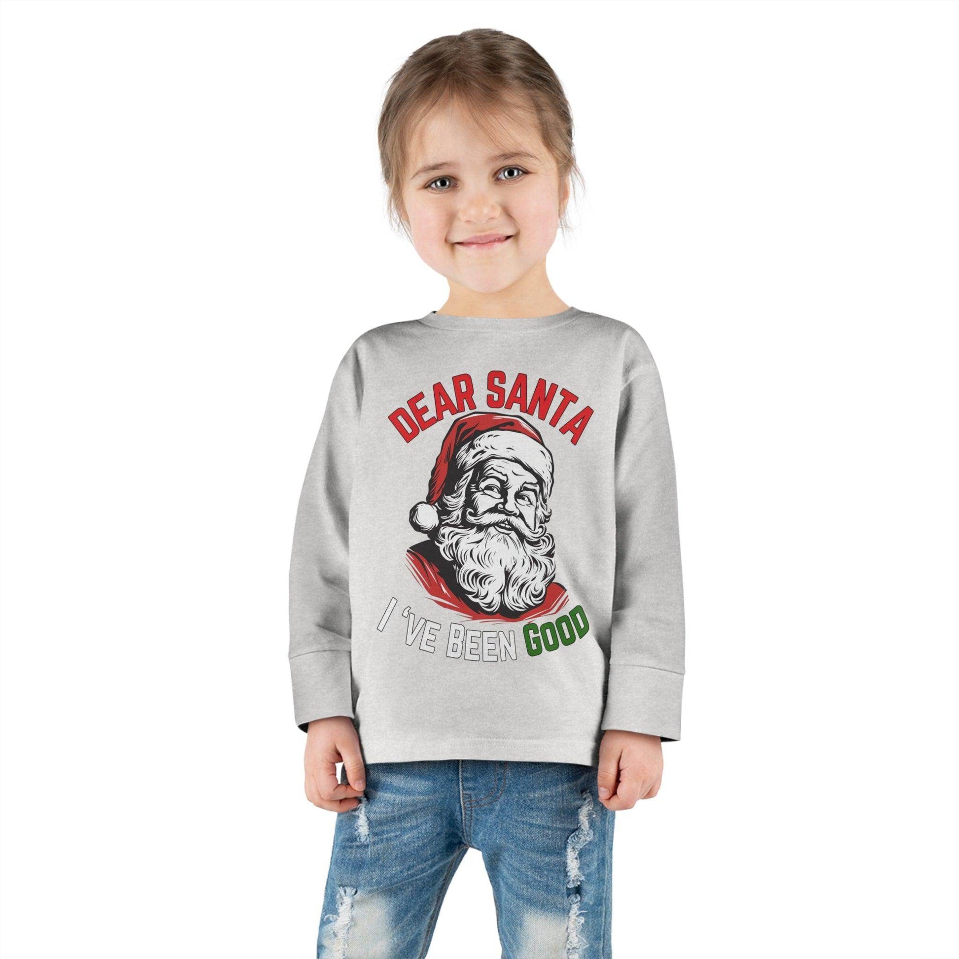 Santa I Have Been Good Christmas Shirt for Kids Christmas Outfit for Kids - Giftsmojo