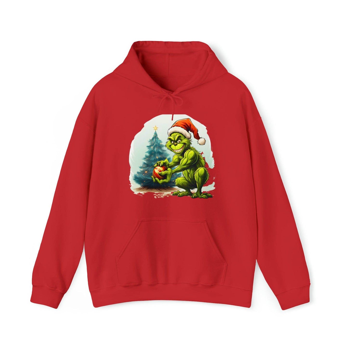 Grinch Christmas Sweatshirt Grinch Hooded Sweatshirt Christmas Sweater Truck Pullover Christmas Tree Sweat Pine Tree Pullover Grinch With a Mug - Giftsmojo