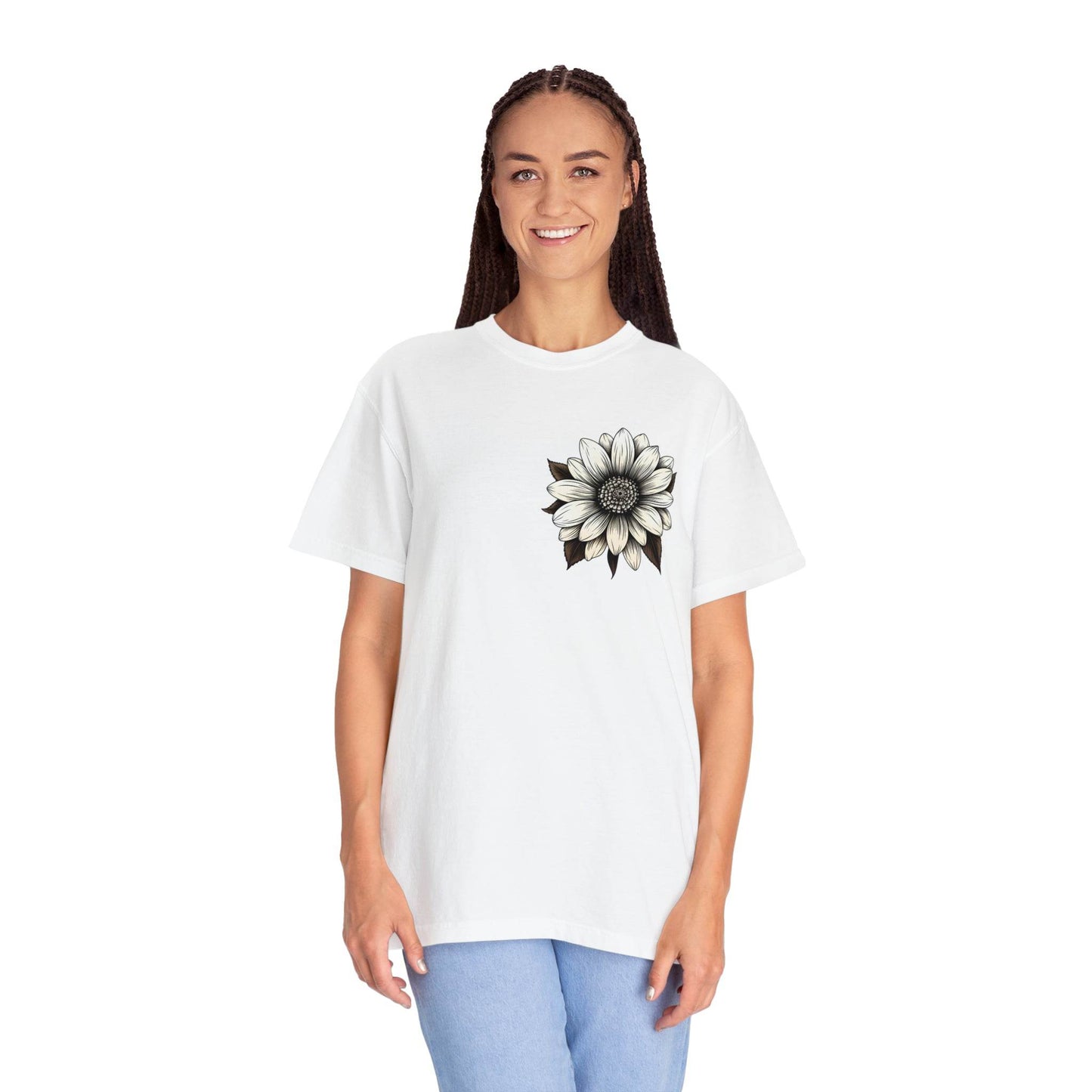 Sunflower Shirt Women Flower Shirt Aesthetic Women Top Floral Graphic Tee Floral Shirt Flower T-shirt, Wild Flower Shirt Gift For Her - Giftsmojo