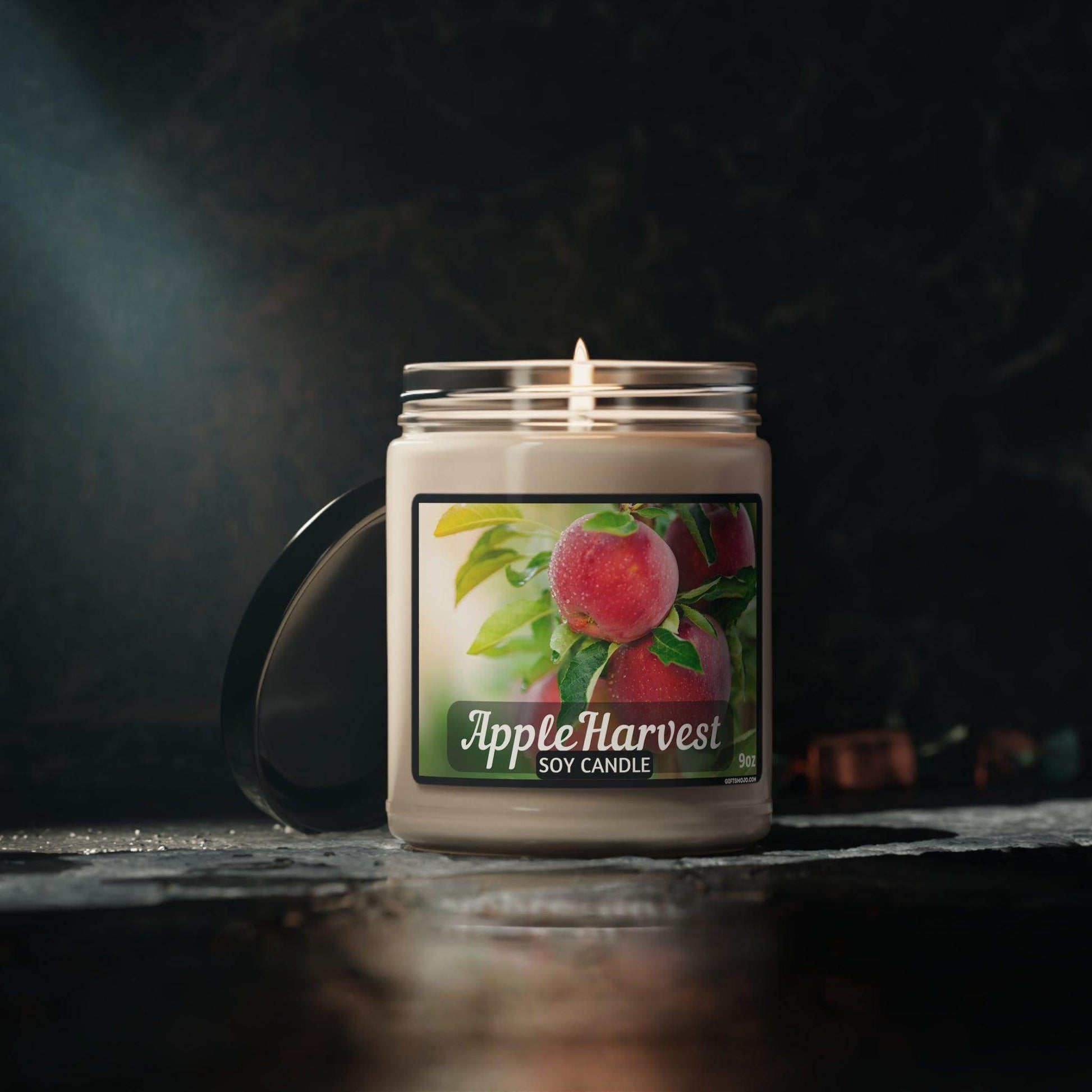 Scented Soy Candle, Apple Harvest, Cinnamon Vanilla, Clean Cotton, Sea Salt Orchid, White Sage Lavender, 9oz, - Giftsmojo