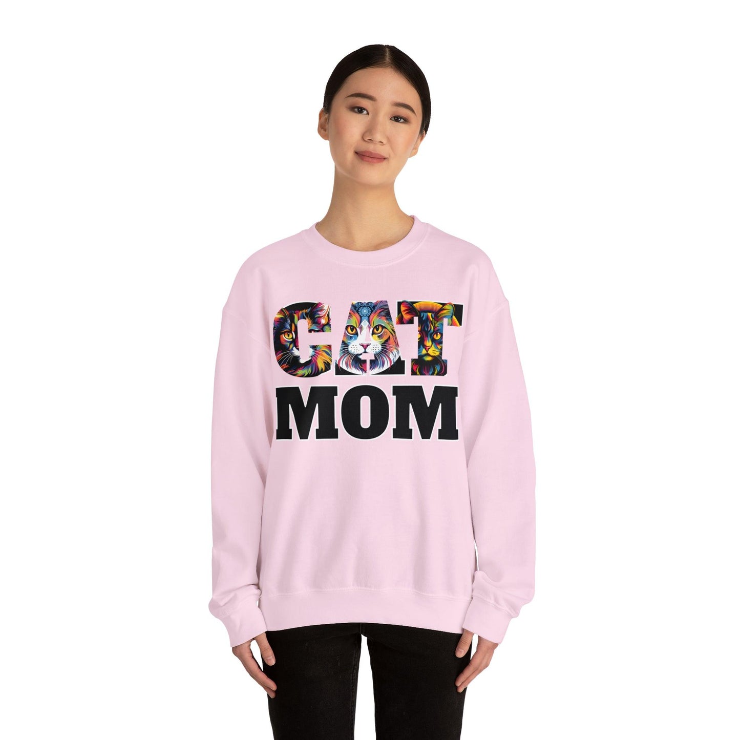 Cat Mom Sweatshirt Cat Sweatshirt Cat Crewneck Sweatshirt Cat Mom Gift Cat Lover Gift Cat Mama Shirt Cat Lover Sweater Animal Lover Gift