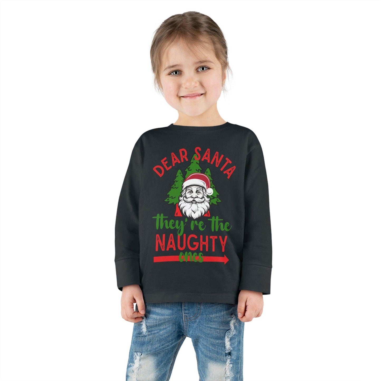 Kids Dear Santa They're The Naughty Ones Shirt For Christmas Shirt for Kids Christmas Outfit for Kids Santa Shirt - Giftsmojo