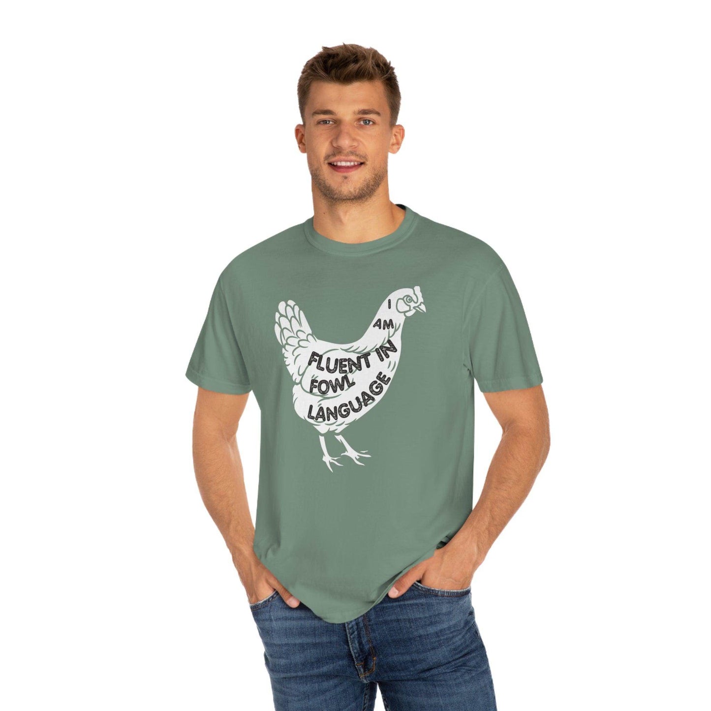 Chicken Shirt Chicken Tee Chicken Owner Gift -Fluent in Fowl Language Gift For Chicken Lover gift - Giftsmojo