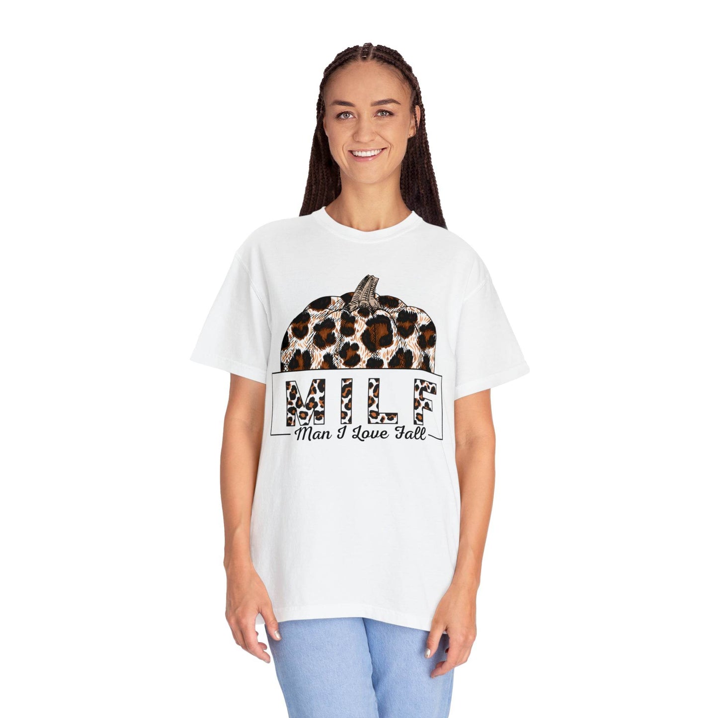 MILF Man I love Fall Gift for Fall Lover Shirt, Comfort Colors Funny Fall Shirts Gift, Thanksgiving Gift, Funny Halloween Shirts Sarcastic - Giftsmojo