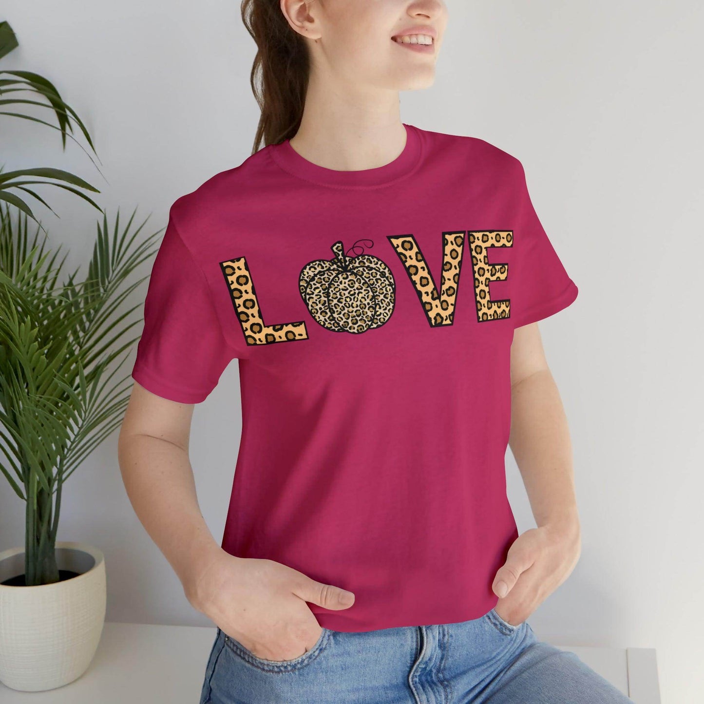 Embrace the Wild - Fall Leopard Print Shirt Leopard Print Love Fall - Pumpkin shirt - autumn shirt - Giftsmojo
