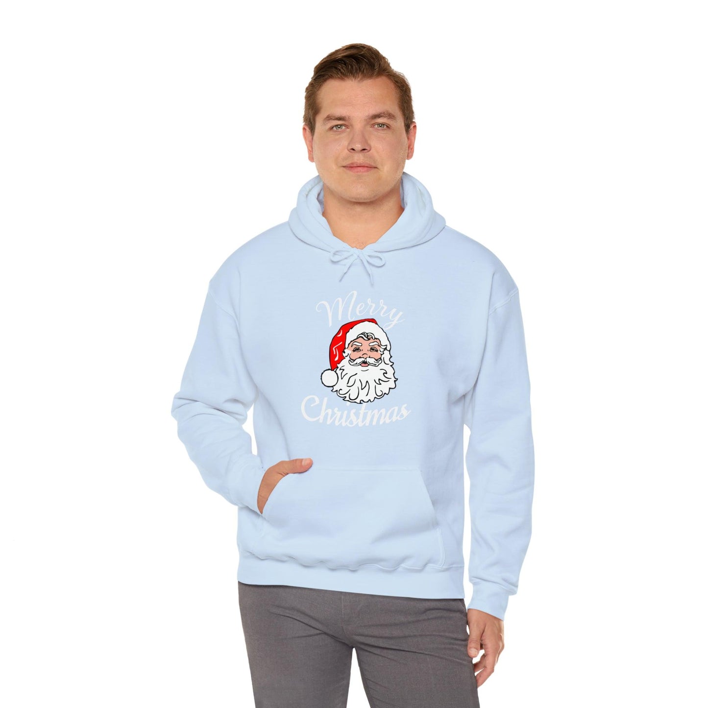 Santa Hoodie, Merry Christmas Hooded Sweatshirt, Christmas Shirt, Christmas Gift