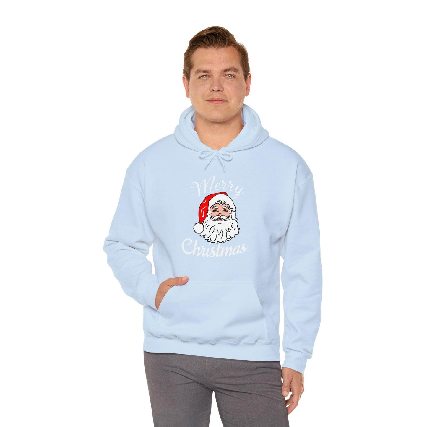 Santa Hoodie, Merry Christmas Hooded Sweatshirt, Christmas Shirt, Christmas Gift - Giftsmojo