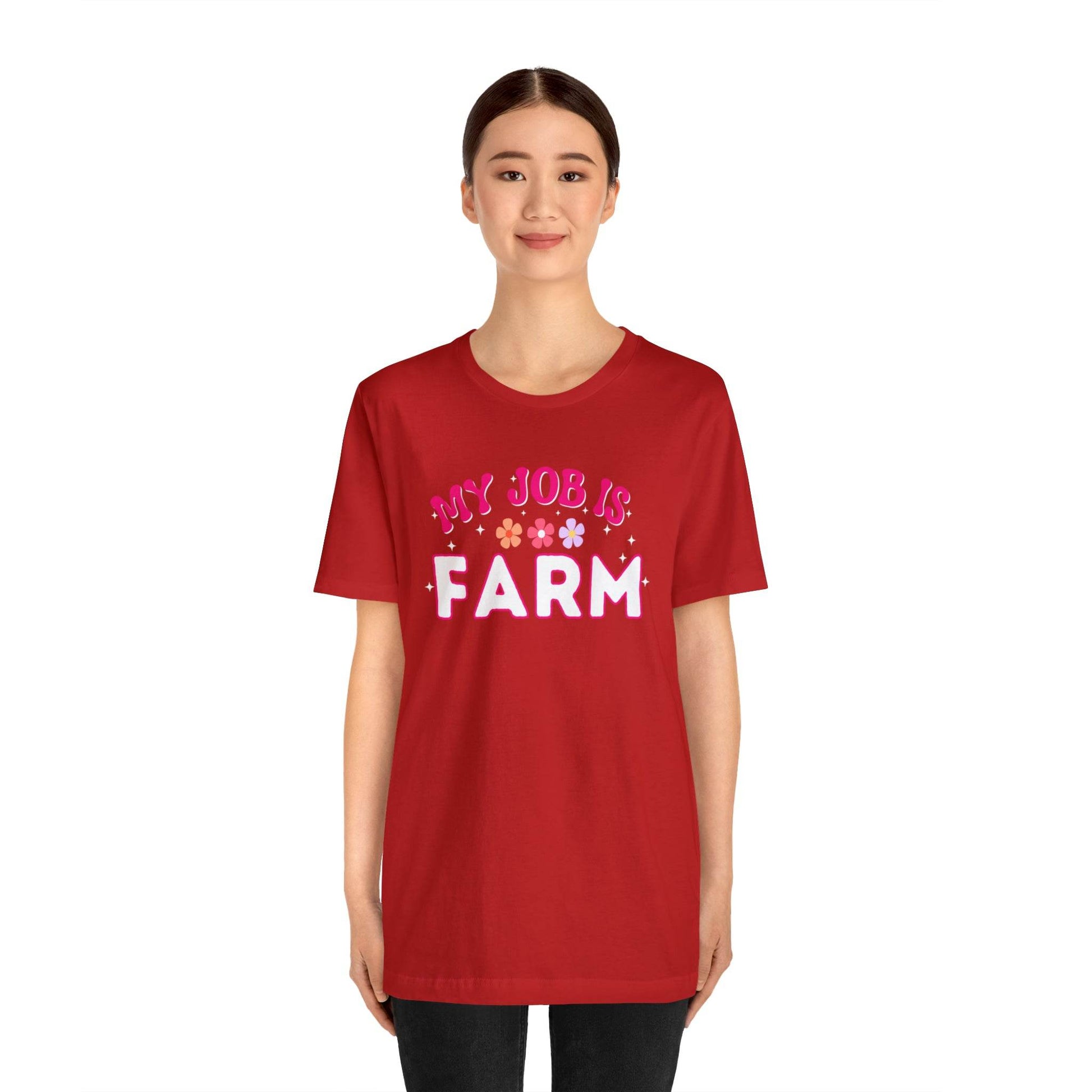 My Job is Farm Shirt Farmer Shirt Farming Shirt Homestead Gardening Shirt - Giftsmojo