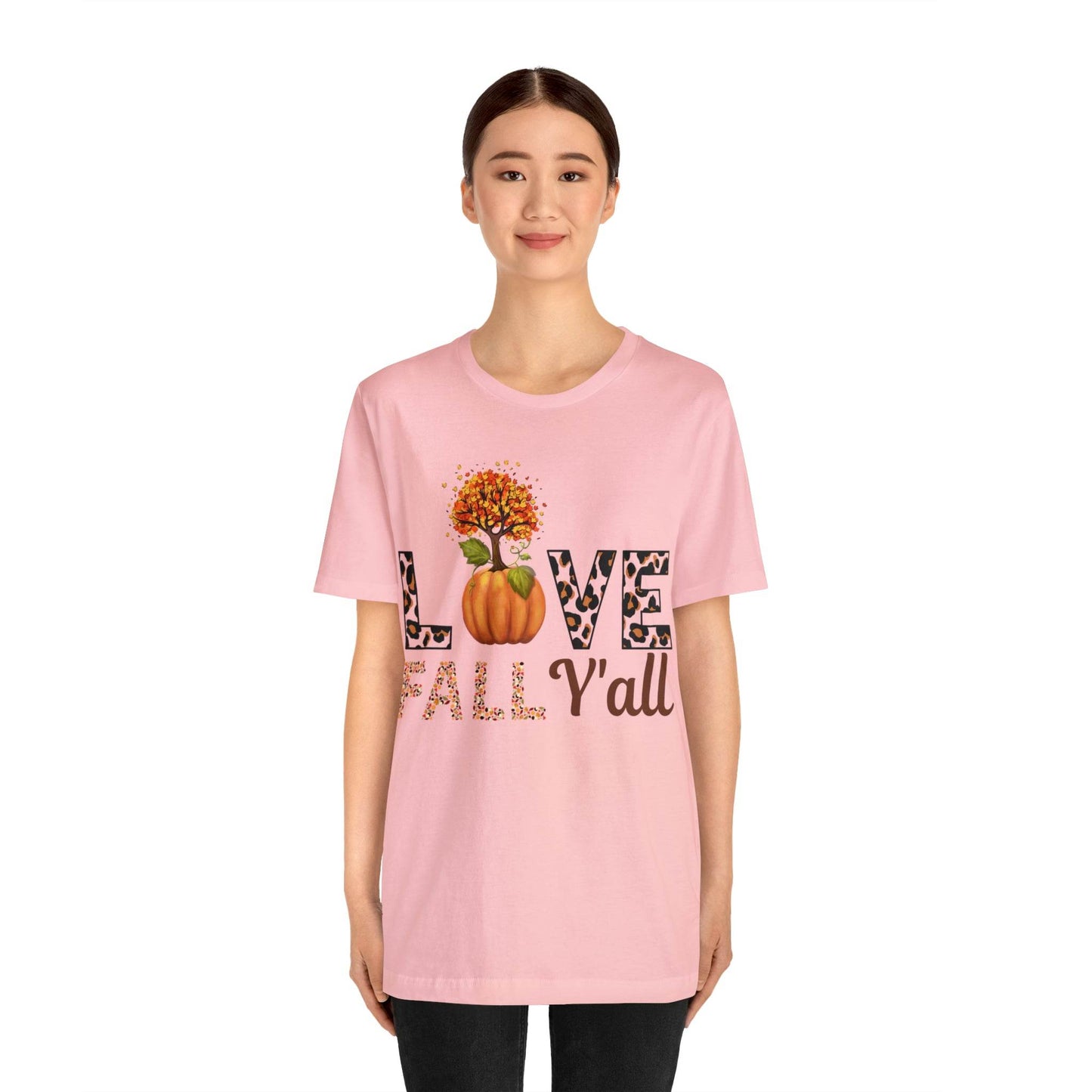 Leopard Print Love Fall Y'all shirt, Autumn Shirt, Fall shirt, Fall Gift - Giftsmojo