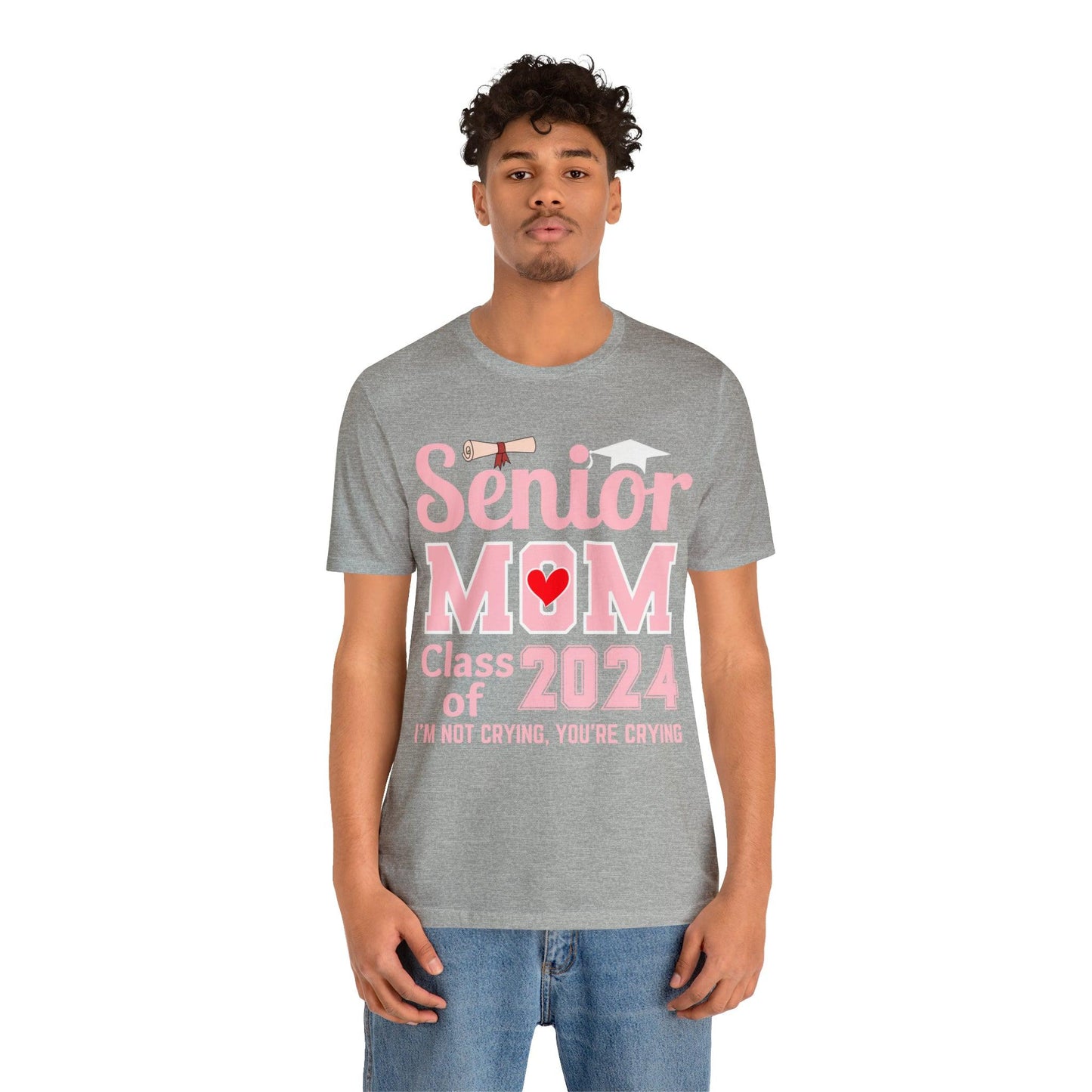 Senior Mom Class of 2024 T-Shirt Pink, Proud Senior Mom Shirt, Gift for Graduate, Graduation 2024 Family Shirt 2024 Senior Mom - Giftsmojo