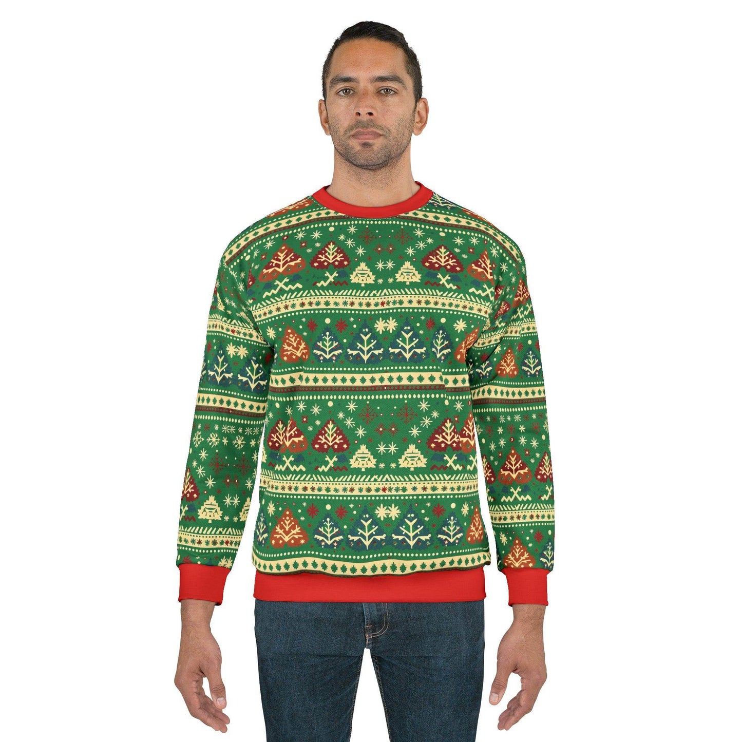 Ugly Christmas Sweater Ugly Sweatshirt Christmas Sweatshirt, Womens Christmas Sweater, Christmas Crewneck Pullover Christmas Tree Holiday Sweaters Winter - Giftsmojo
