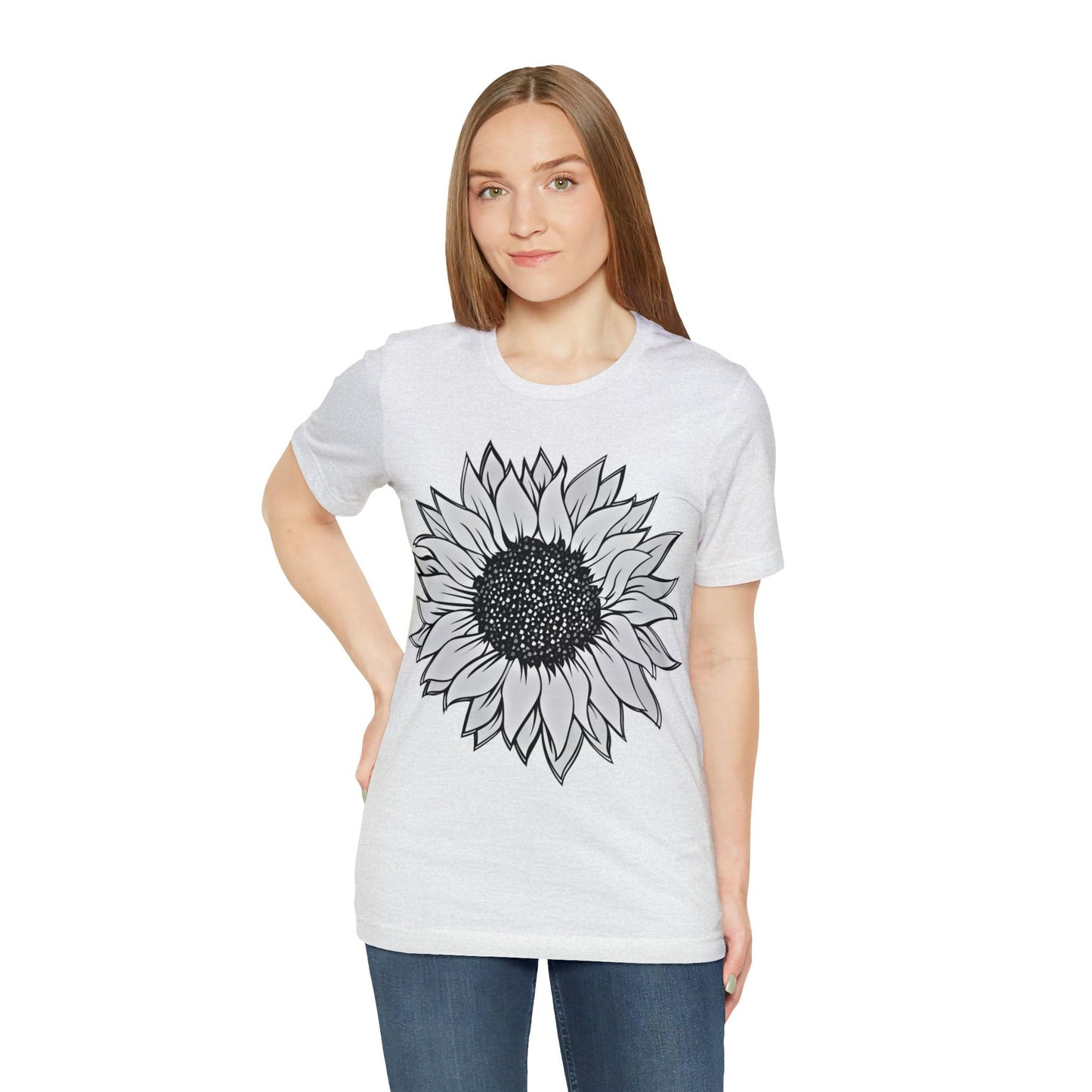 Sunflower Shirt, Floral Tee Shirt, Flower Shirt, Garden Shirt, Womens Fall Summer Shirt Sunshine Tee, Gift for Gardener, Nature love