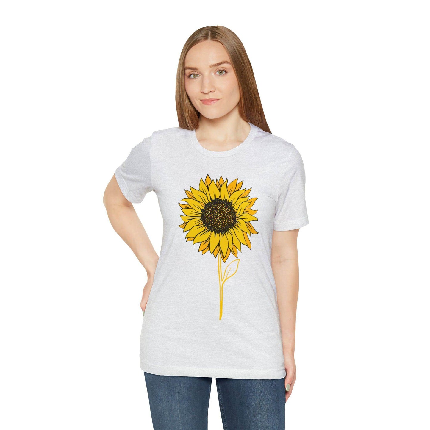 Sunflower Shirt, Floral Tee Shirt, Flower Shirt, Garden Shirt, Womens Fall Summer Shirt Sunshine Tee, Gift for Gardener, Nature love T shirt - Giftsmojo