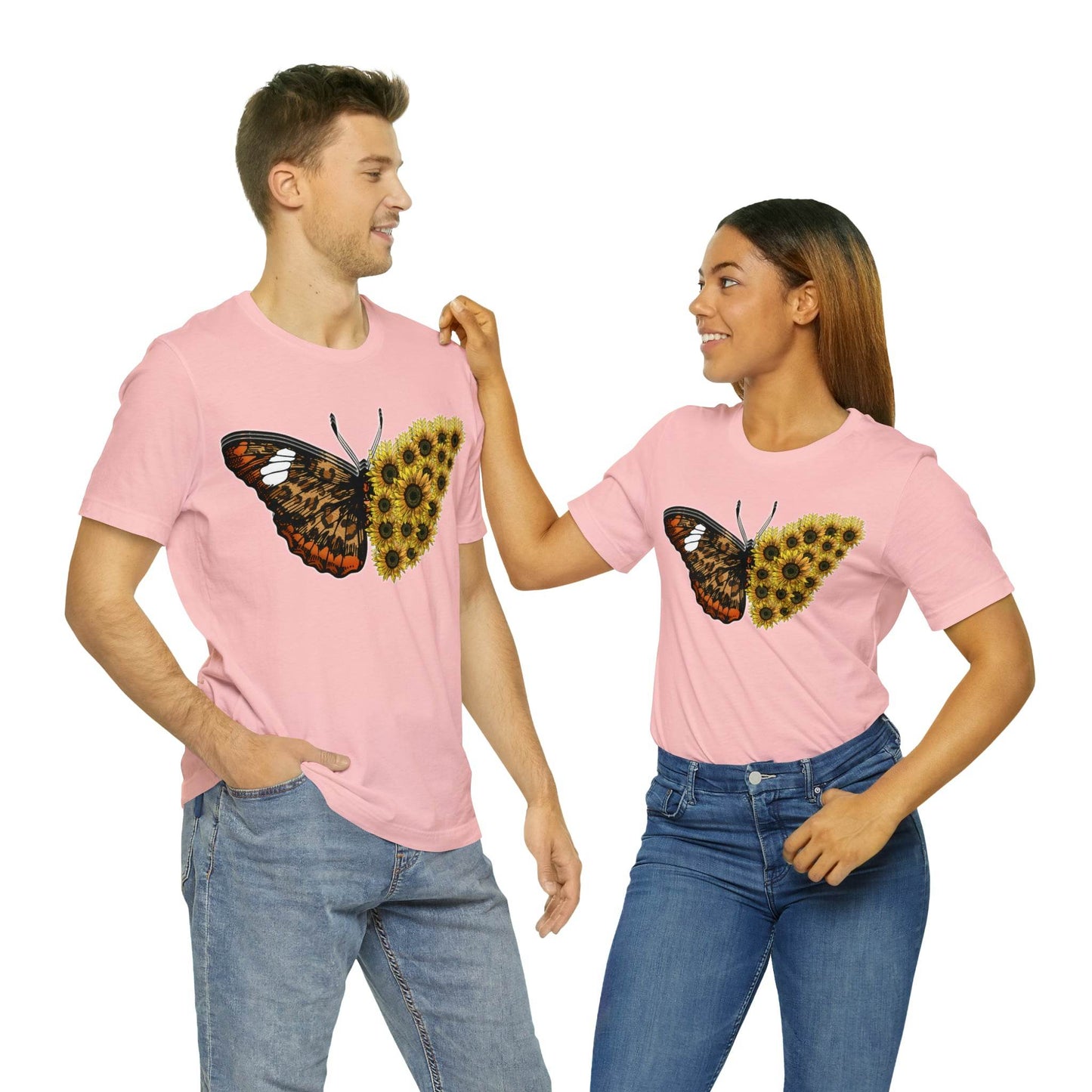Butterfly Shirt, Sunflower Shirt, Insect Shirt Nature love T shirtFloral Tee Shirt, Flower Shirt, Garden Shirt, Womens Fall Summer shirt - Giftsmojo