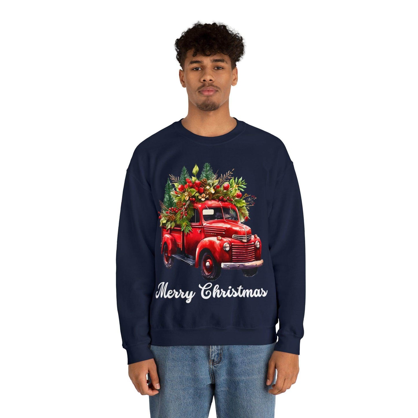 Christmas Tree Sweatshirt Christmas Truck Sweatshirt Christmas Sweater Tree Truck Shirt Christmas Sweatshirt Tree Sweat Pine Tree Pullover - Giftsmojo