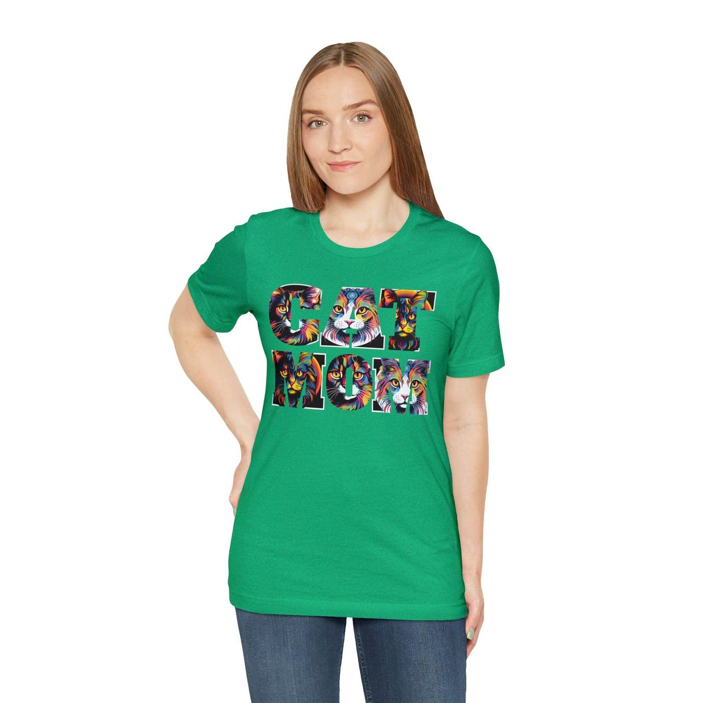 Vintage Cat Shirt Cat Mom Tshirt Animal Lover Gift Cat T Shirt Retro Cat Mom Gift Cat Lover Gift - Cat Lover Shirt Trendy Shirt for Cat Mom - Giftsmojo