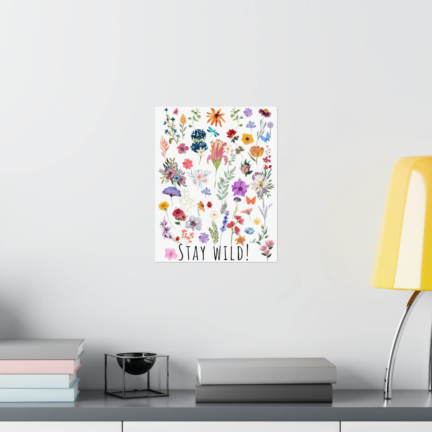 Wildflowers Watercolor Vertical Poster - Giftsmojo