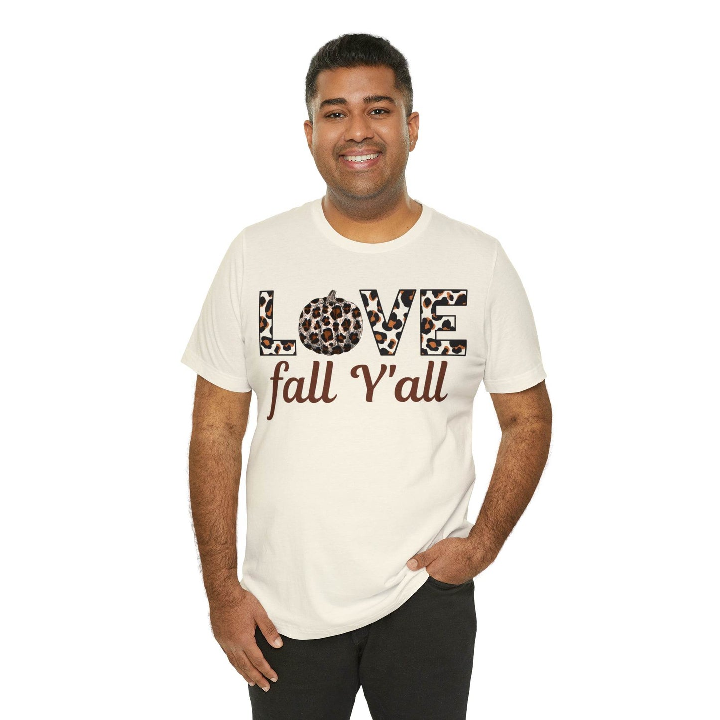 Leopard Print Love Fall Y'all Love Fall shirt Fall lover gift - Giftsmojo