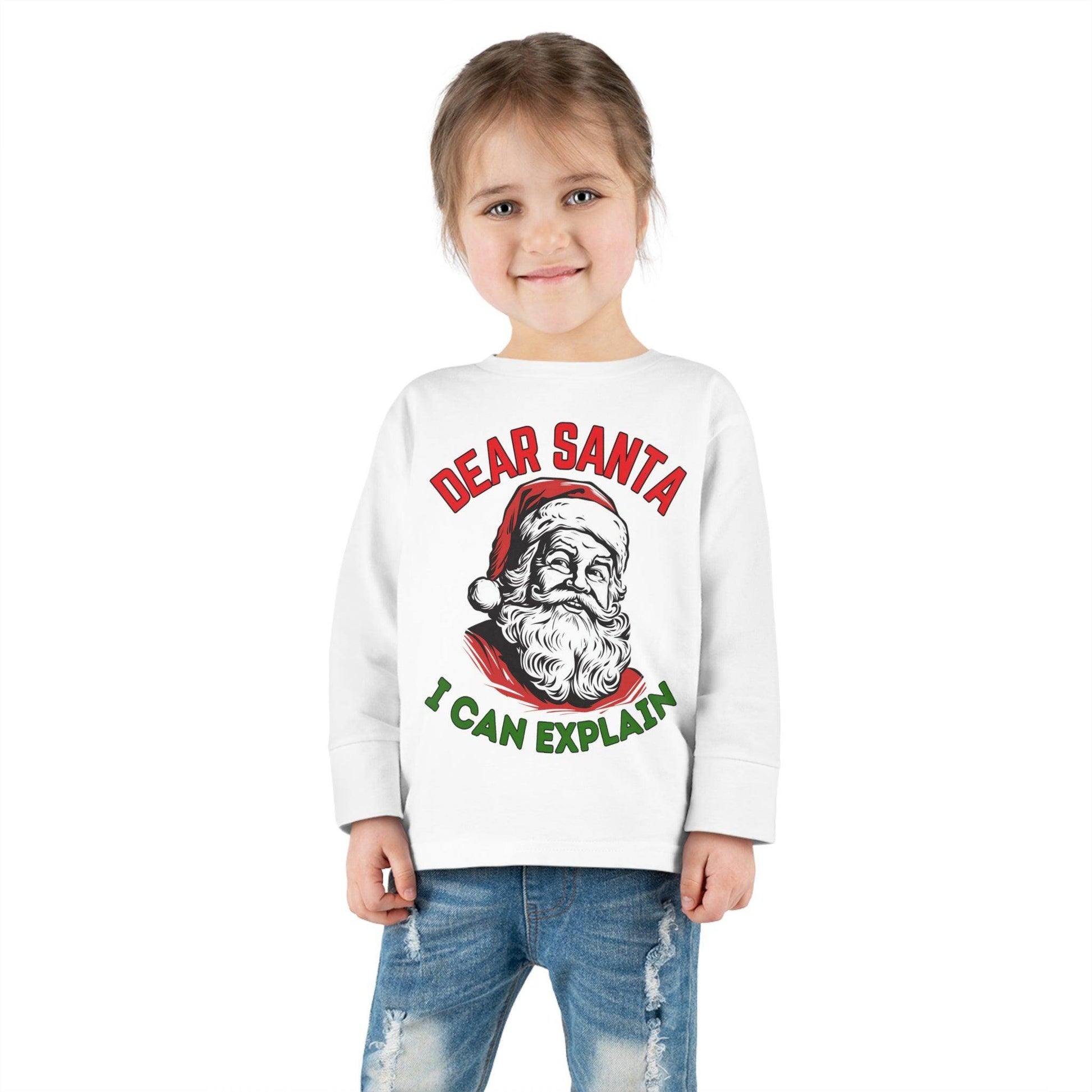 Kids Dear Santa I Can Explain Christmas Shirt for Kids Christmas Outfit for Kids - Giftsmojo