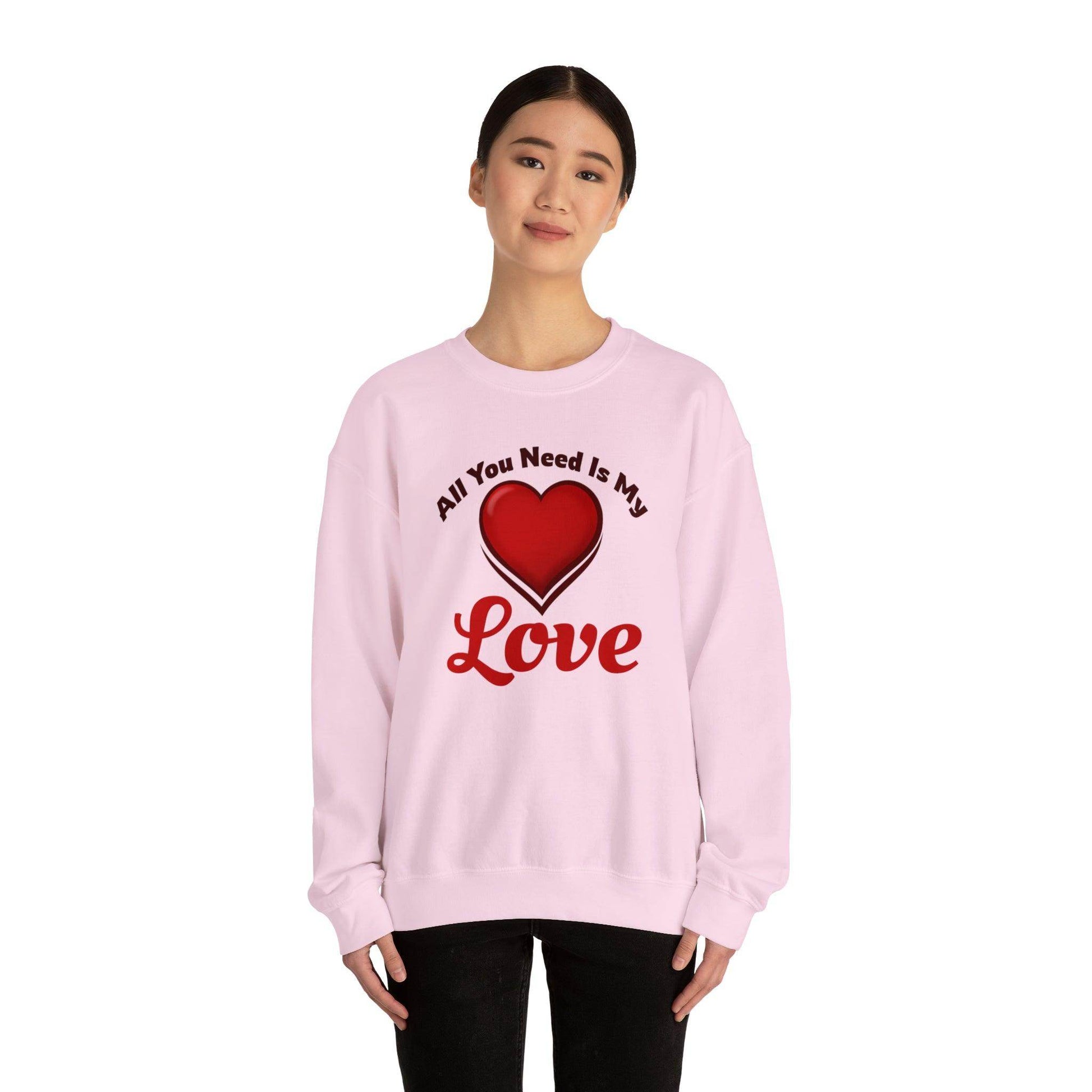 All you need is My Love Tee Hooded Sweatshirt - Giftsmojo