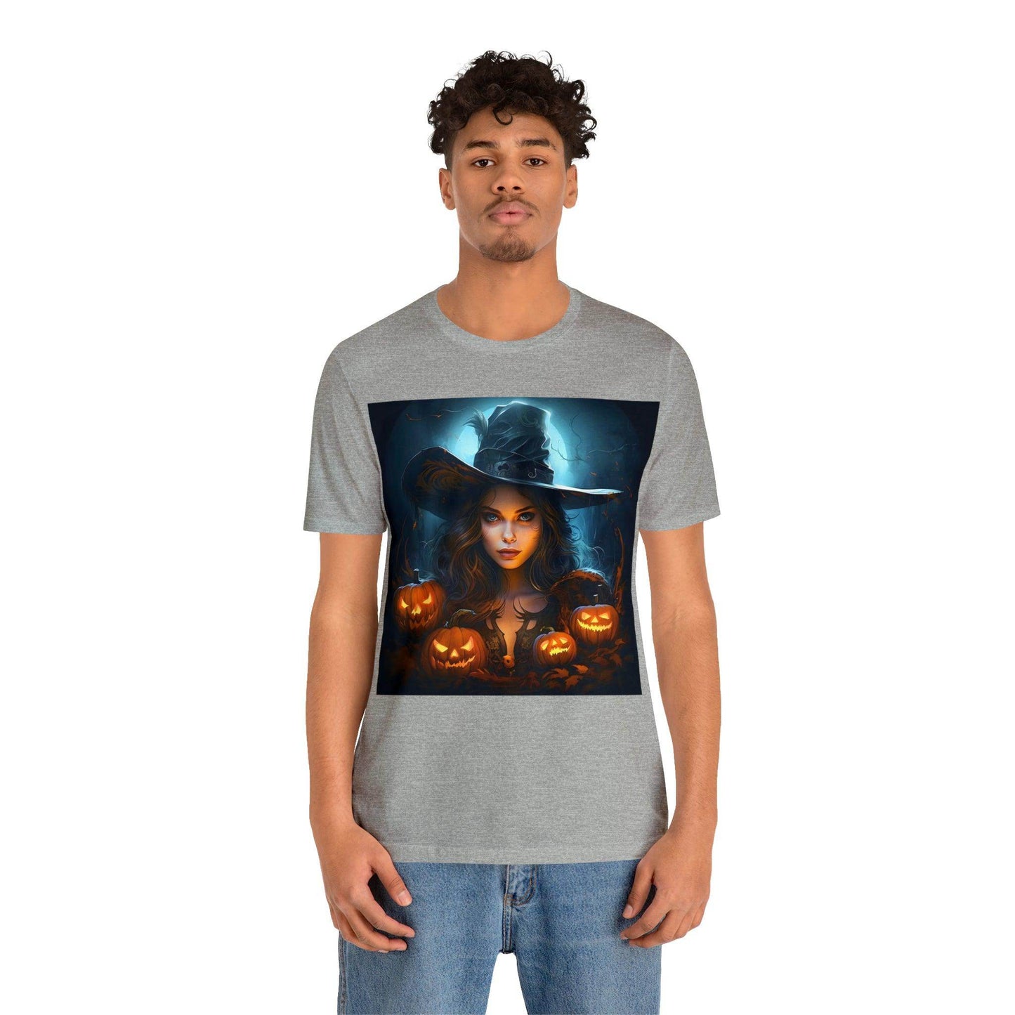 Spooky Witch Costume for women Spooky Season Vintage Halloween Shirt Moon Goddess Witch Shirt Halloween Costume Witch Shirt Halloween Party Tee - Giftsmojo