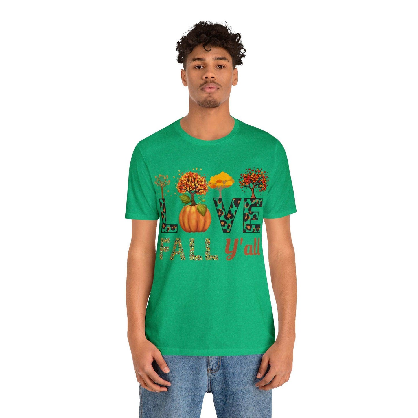 Leopard Print Love Fall Y'all, Fall shirt, Fall lover gift - Giftsmojo