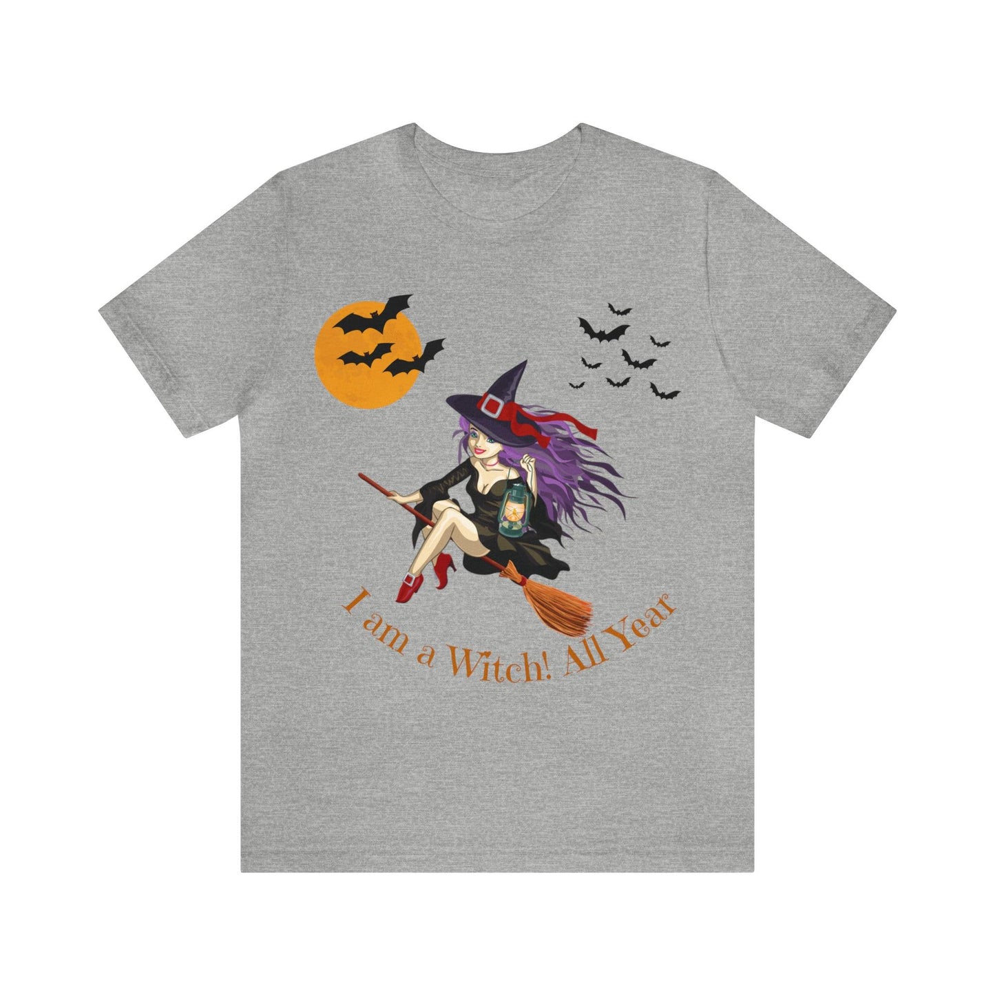 I am a witch All year Halloween Shirt,Vintage Witch Shirts Funny Witch Shirt Halloween Clothes Halloween Vibes Halloween Retro Halloween Outfit
