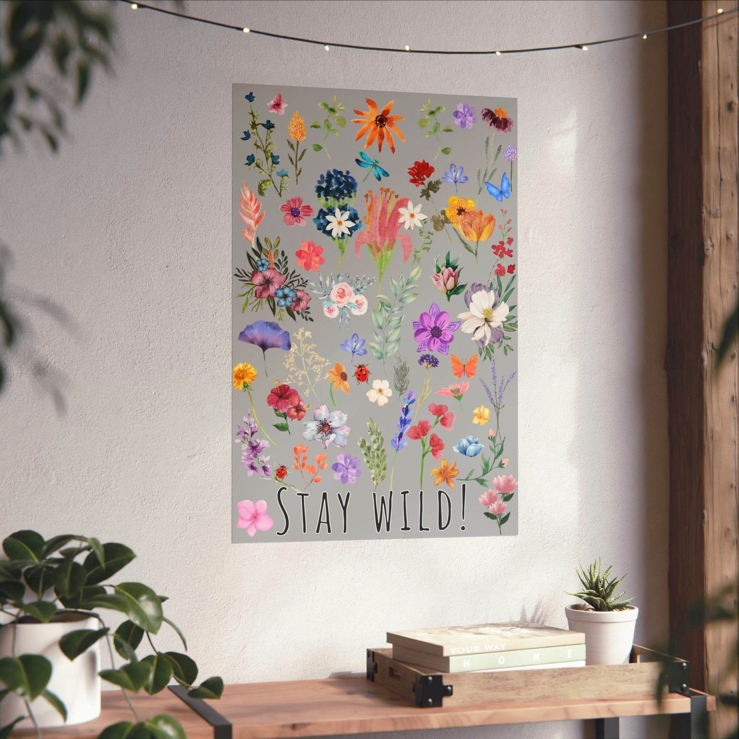 Watercolor Wildflowers Wall Art - Giftsmojo